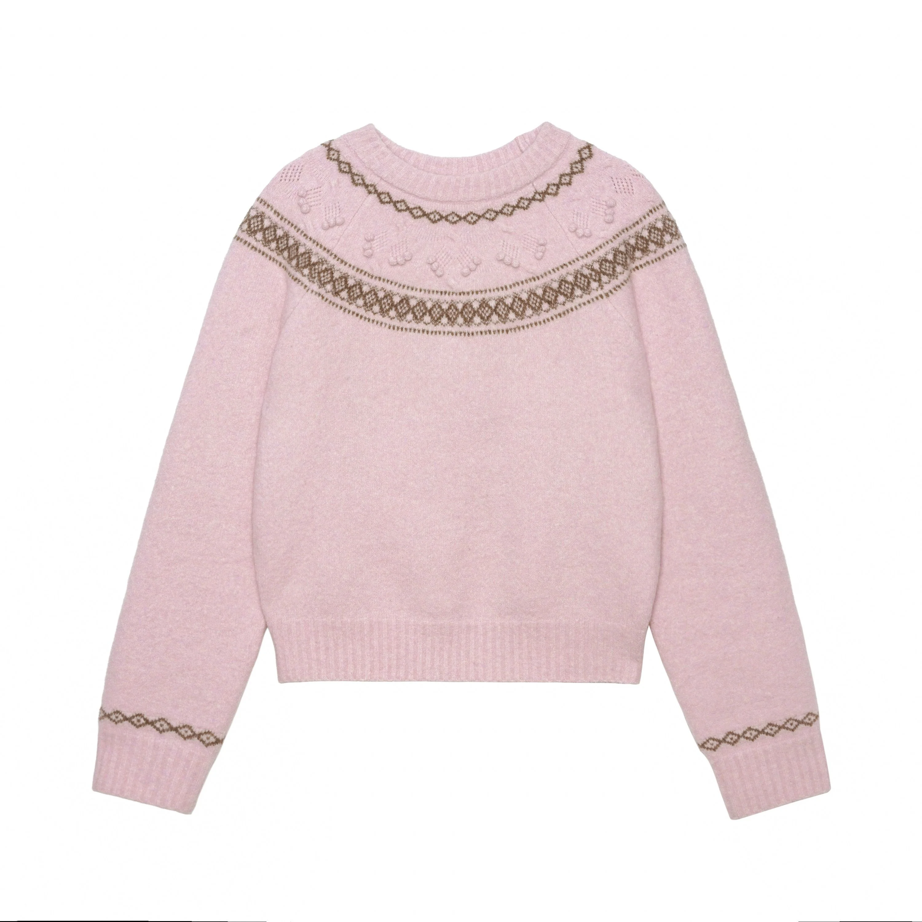 Jacquard Yoke Sweater - Image 7