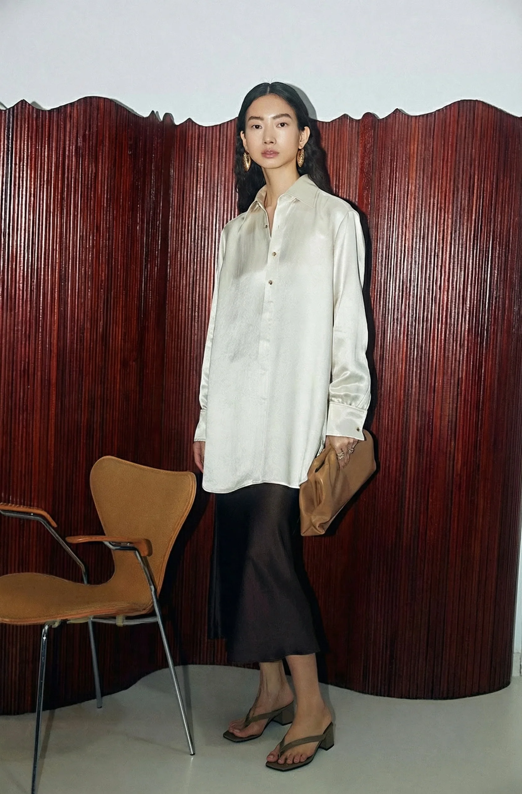 Japanese Acetate Satin Shirt - Image 2