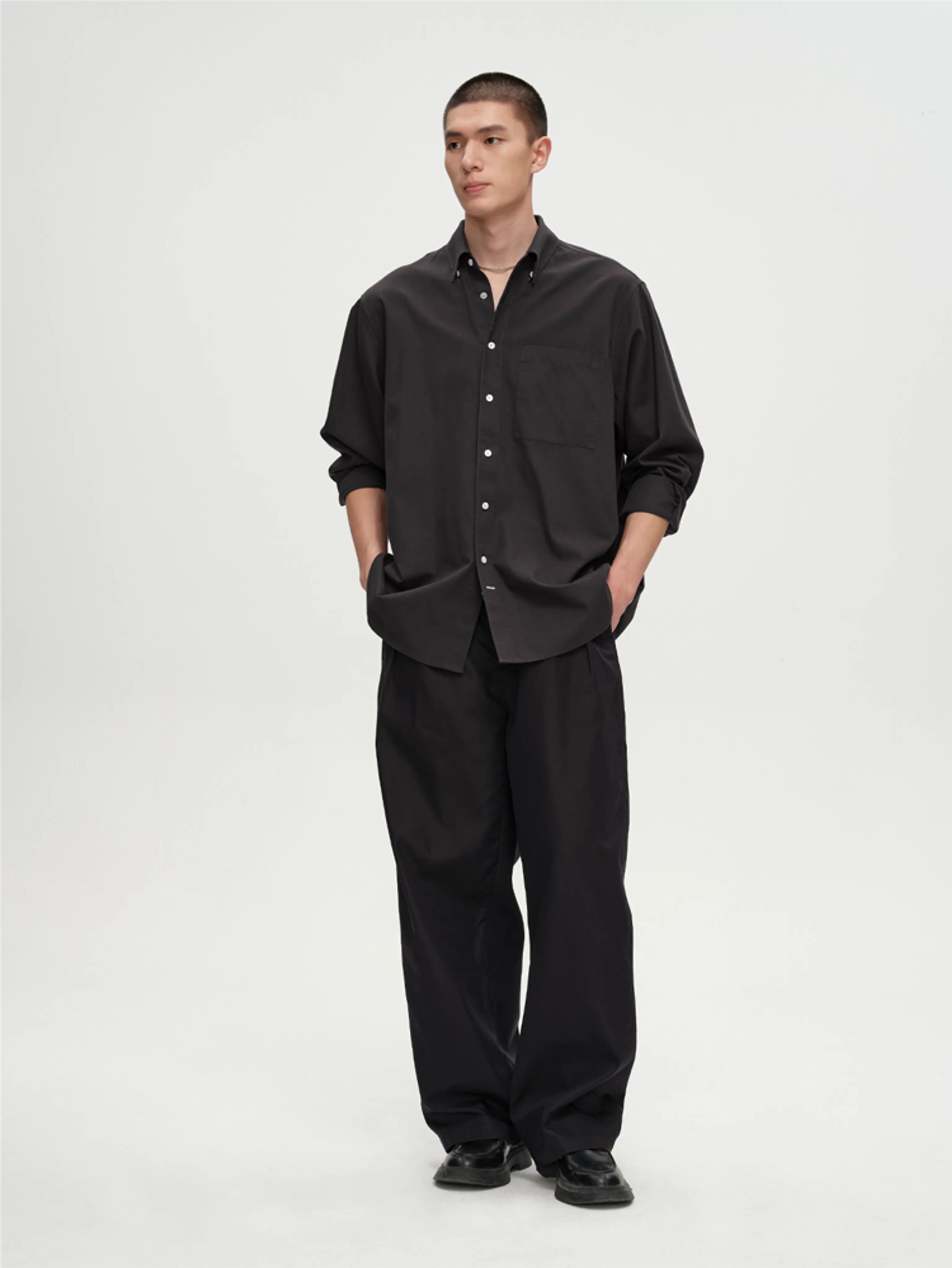 Japanese Oxford Long-Sleeve Shirt