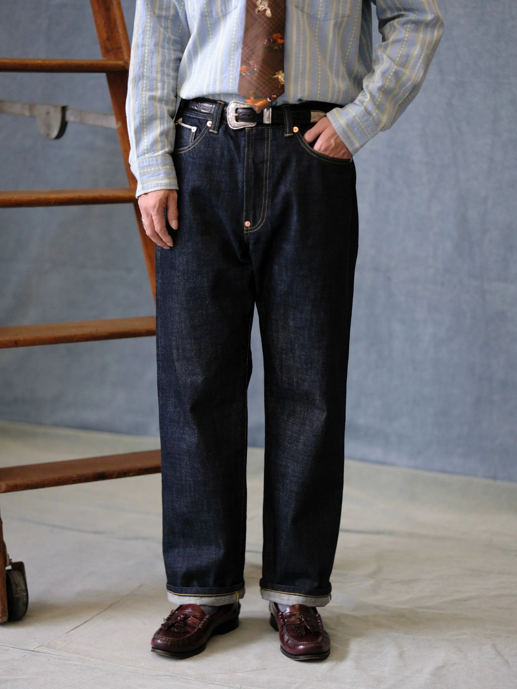 Japanese Selvedge Straight-Leg Jeans