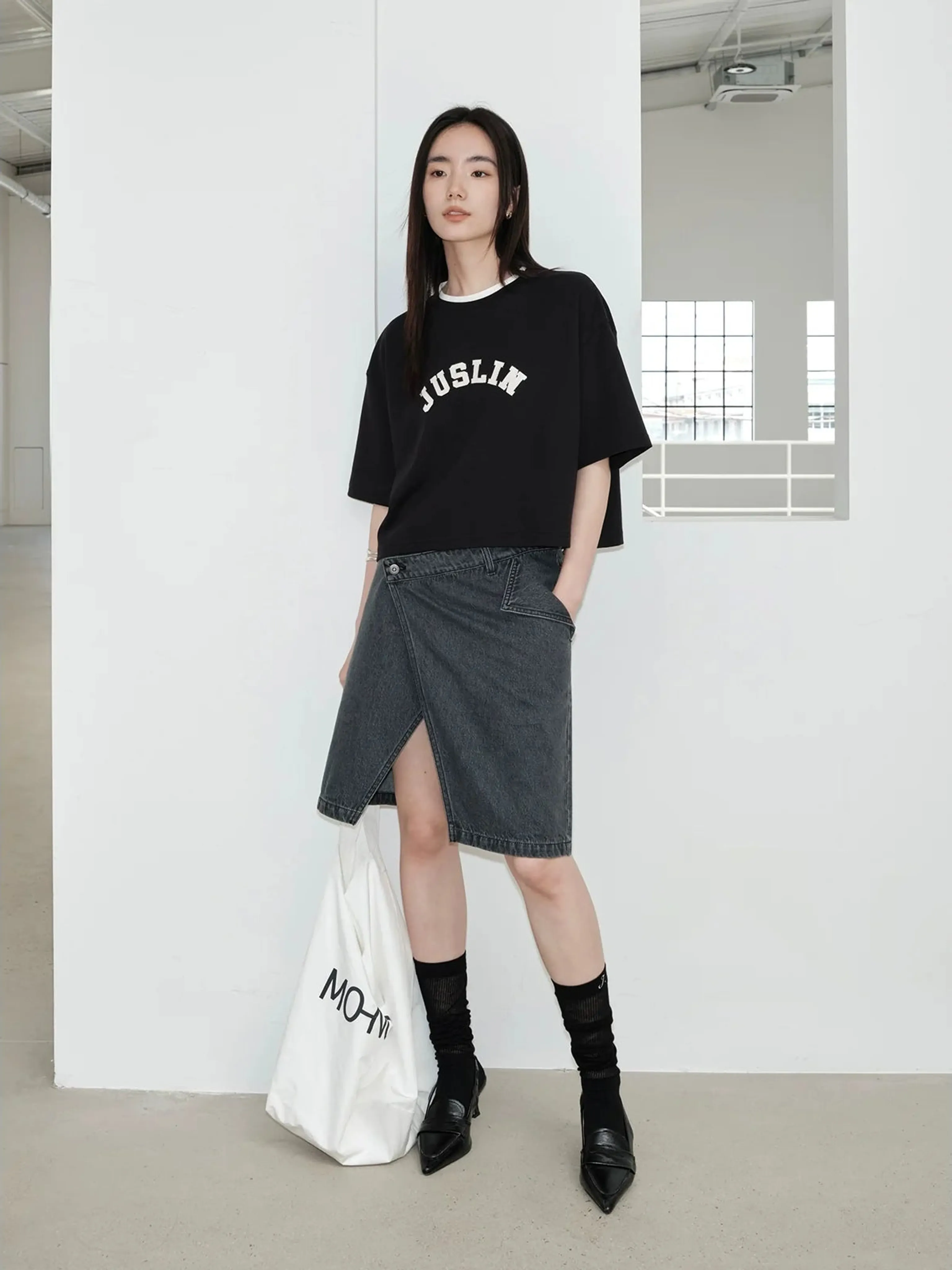Juslin Appliqué Embroidered T-Shirt - Image 2