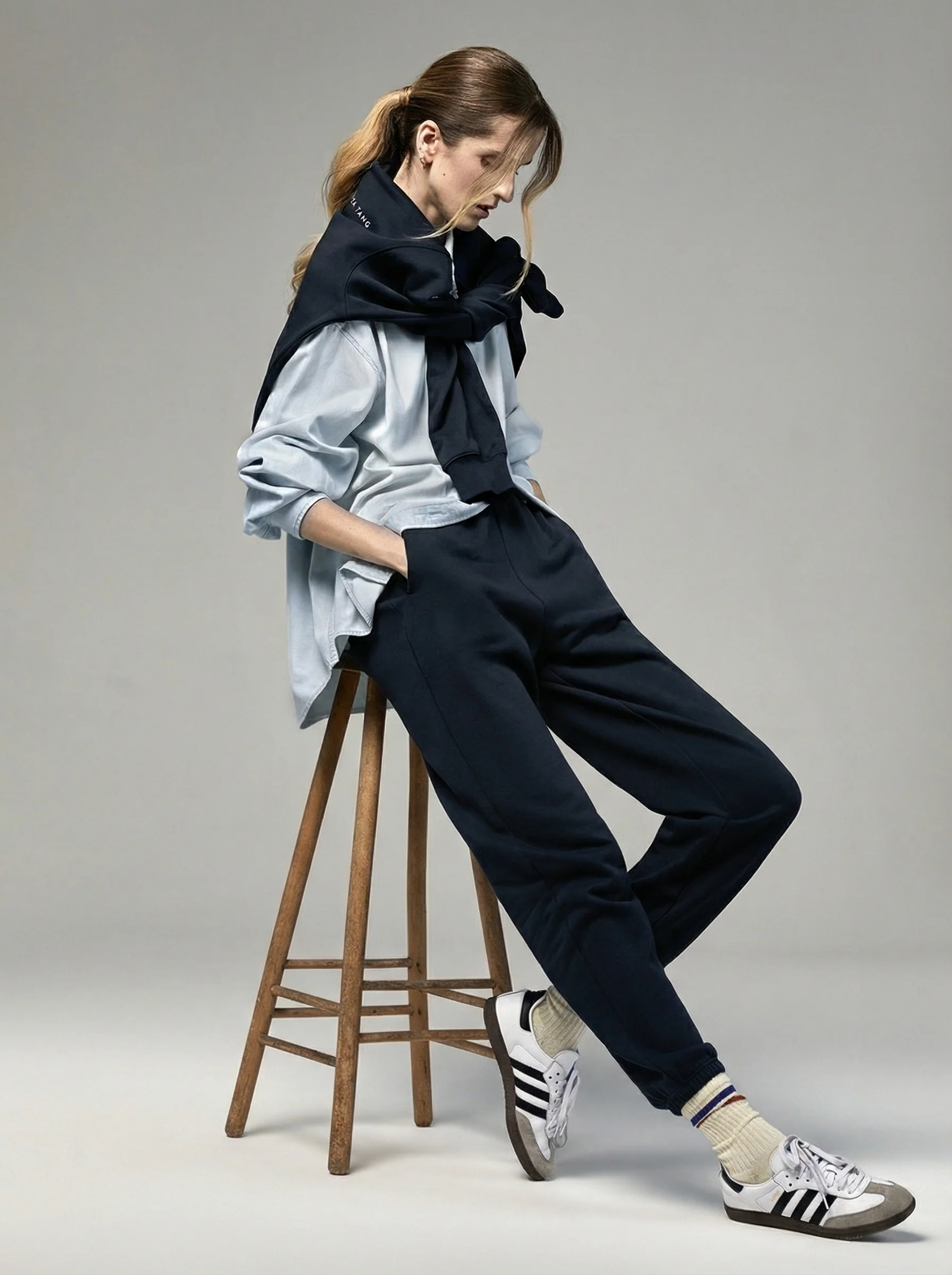 Karol Cotton Terry Logo Sweat Set - Image 2