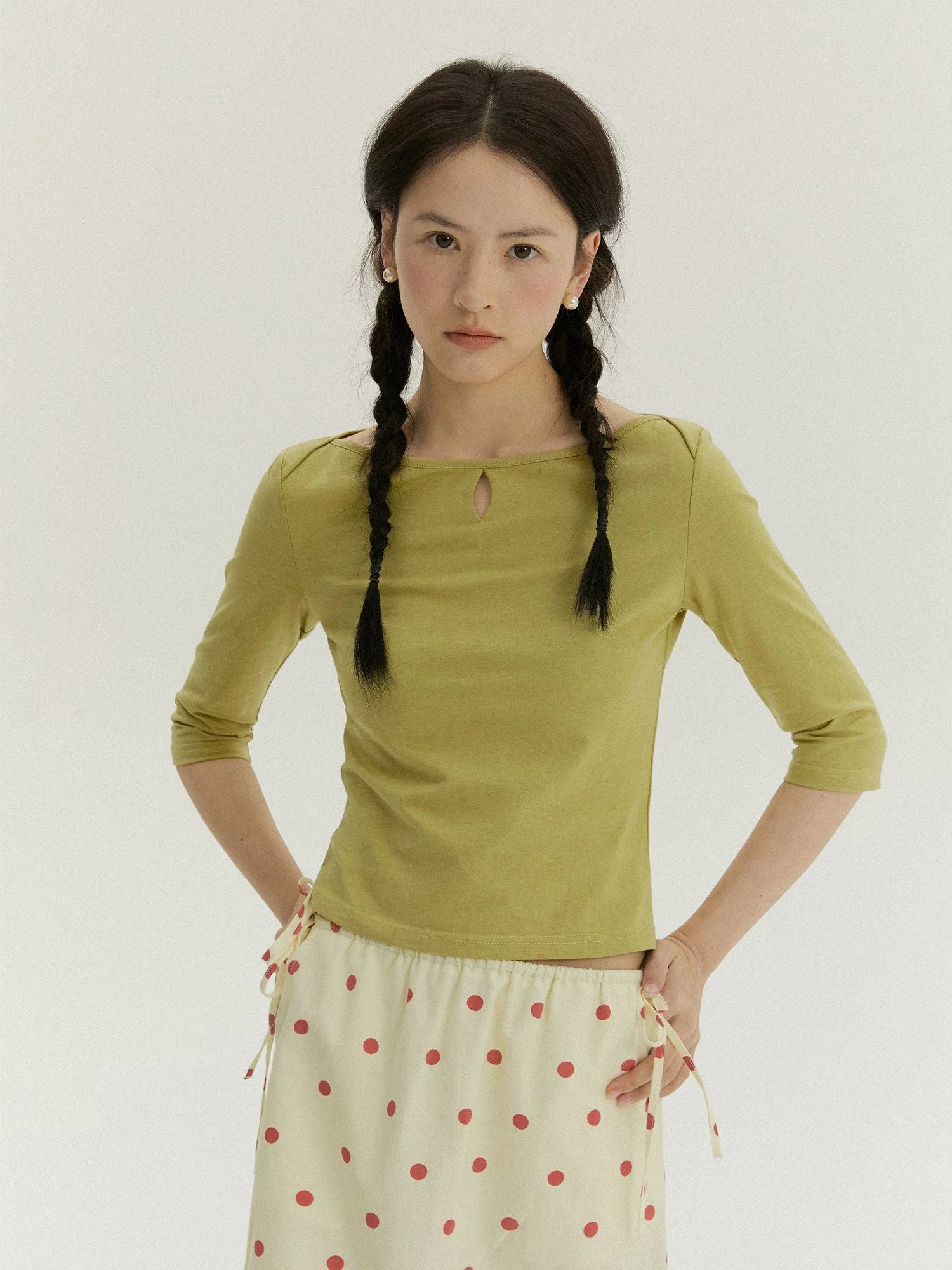 Keyhole Boatneck Top - Image 3