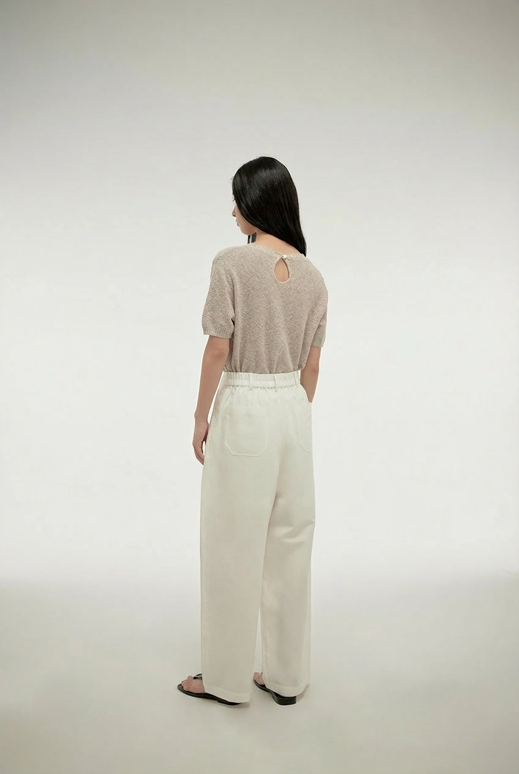 Keyhole Knit Tee - Image 5
