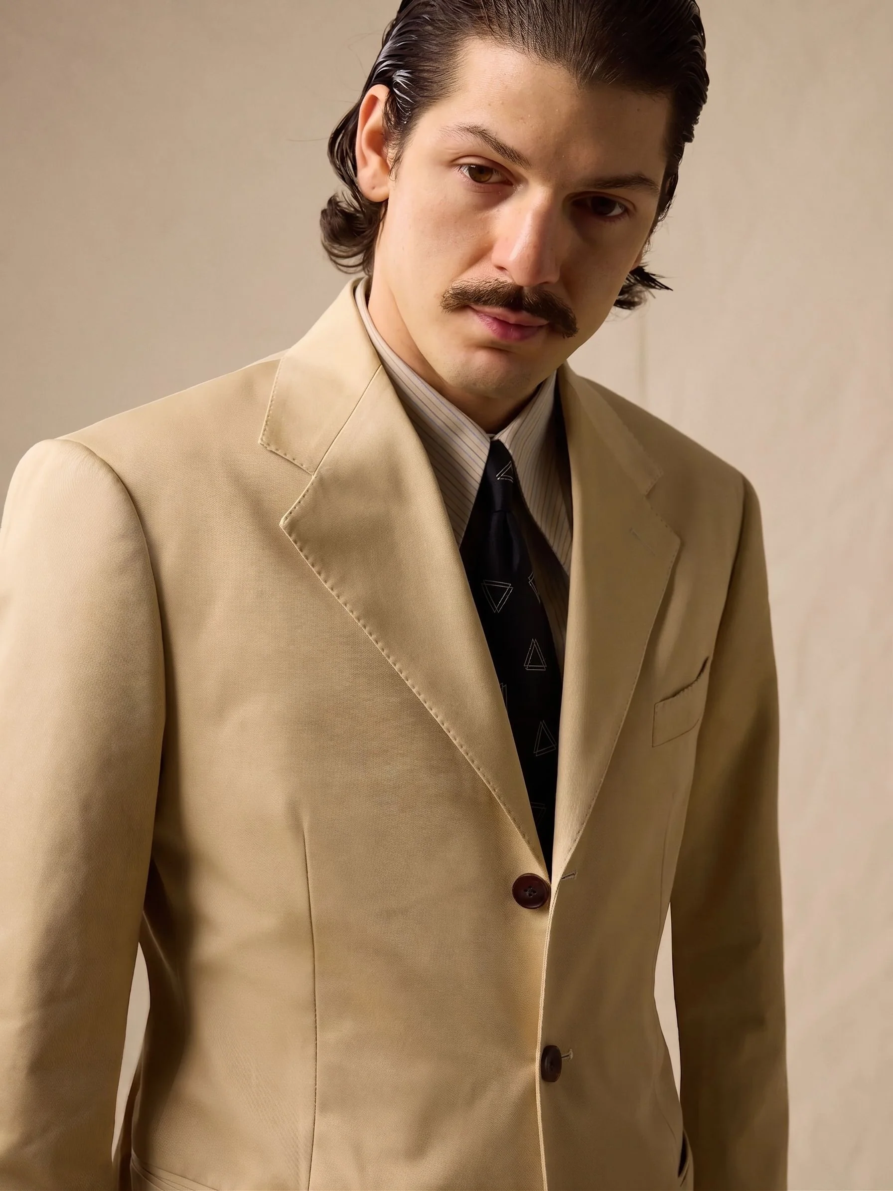 Khaki Cotton Suit - Image 4