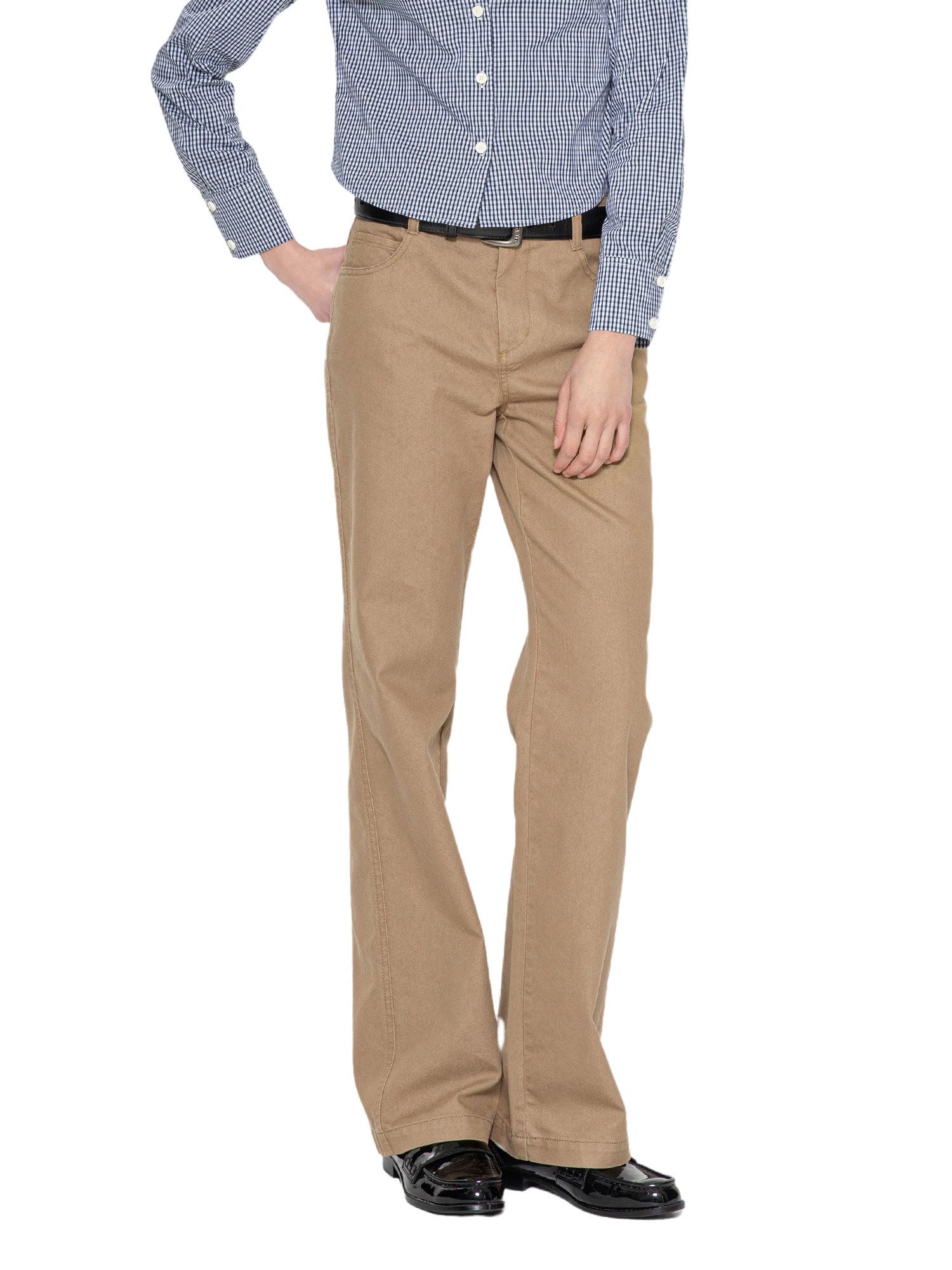 Khaki Twill Trousers - Image 5