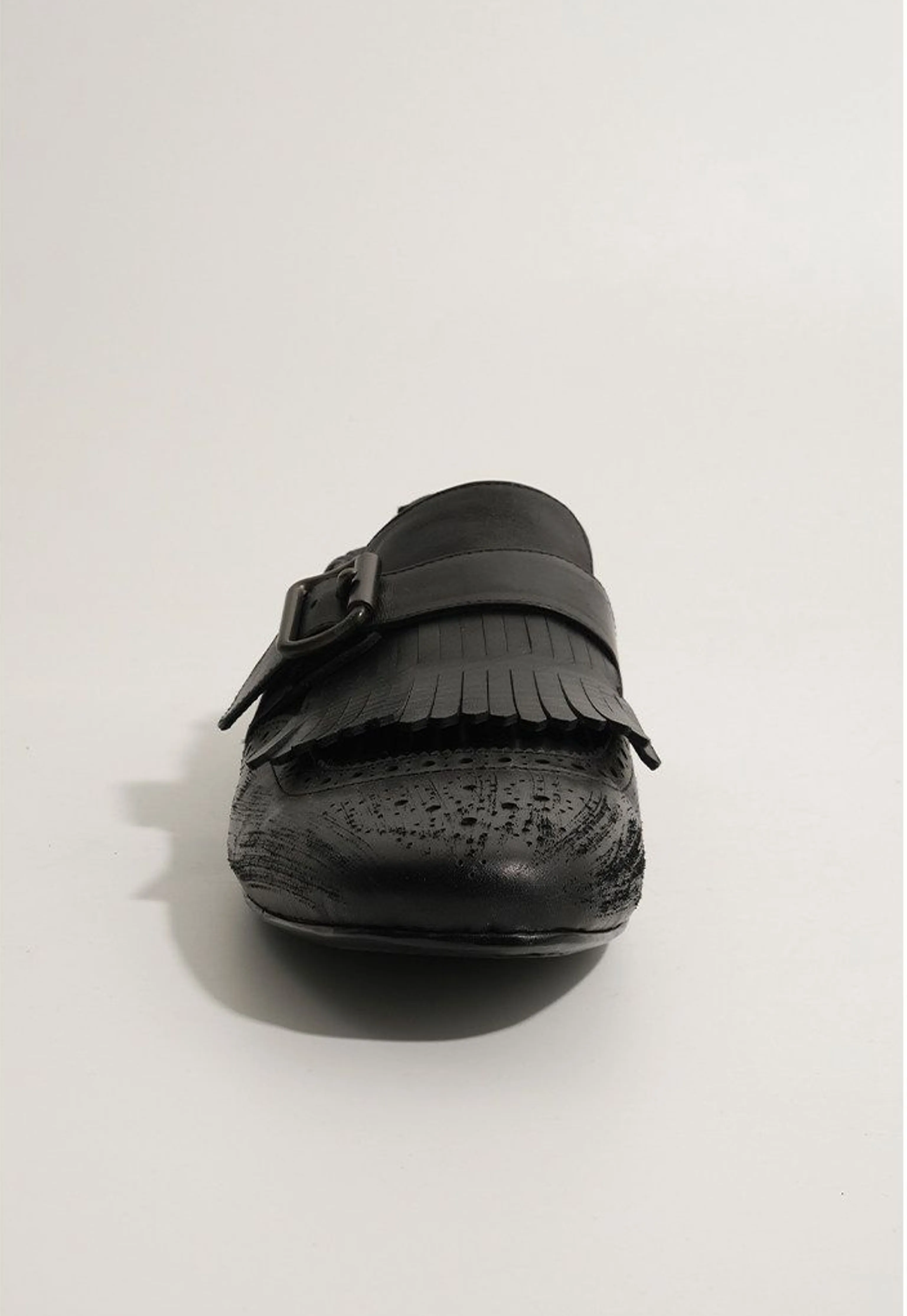 Kiltie Monk Brogue Leather Loafers - Image 5