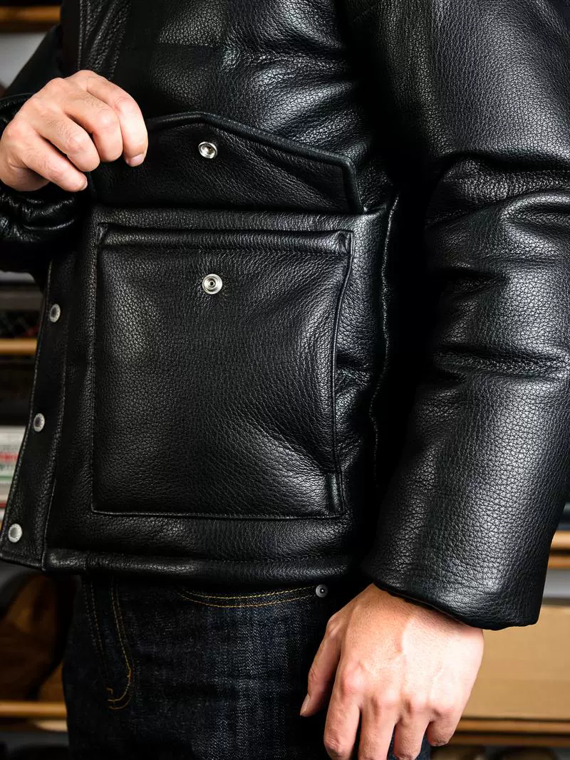 Kimura Goatskin Down Jacket - Image 3