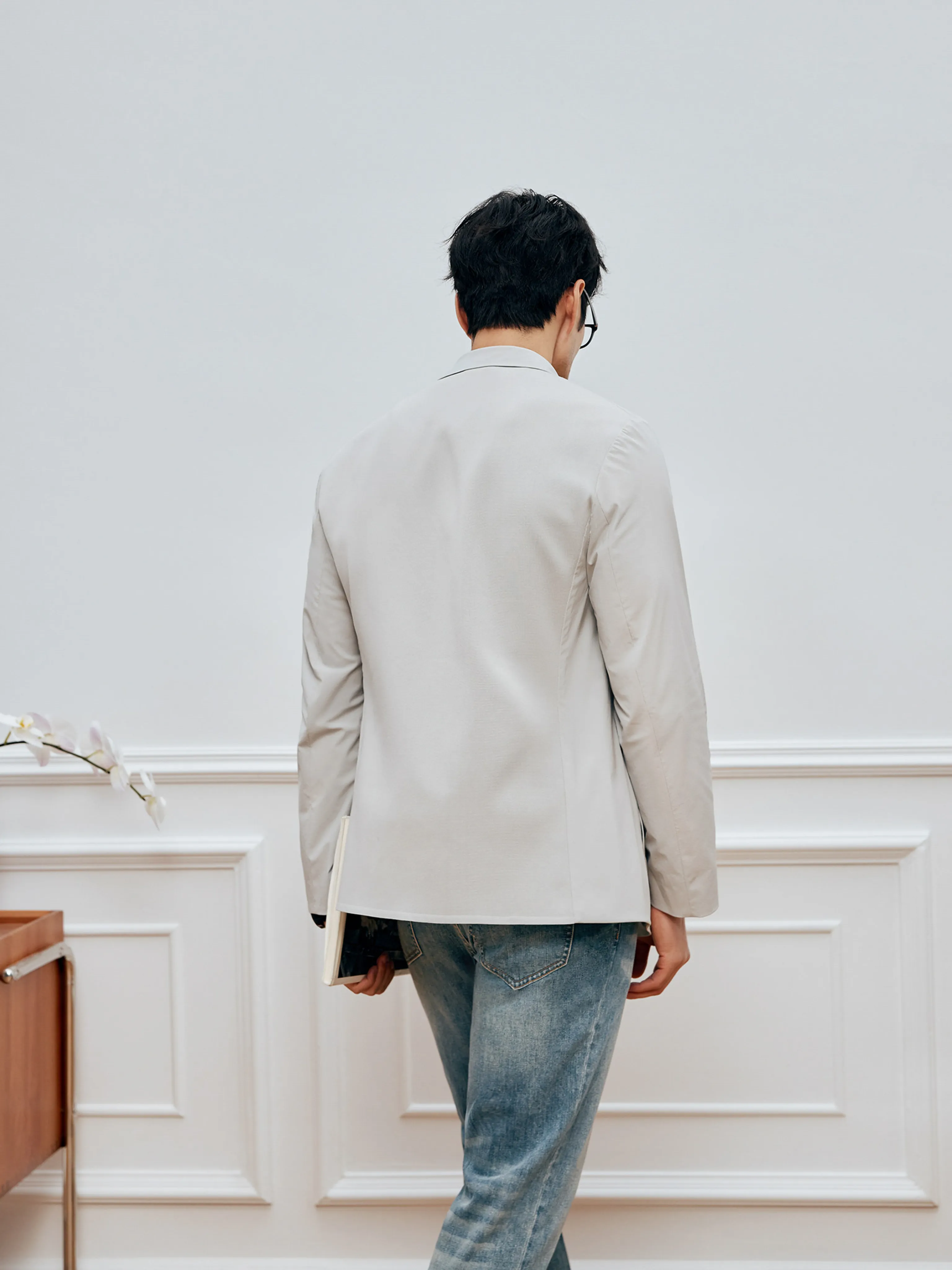 Knit-Back Stretch Blazer - Image 4