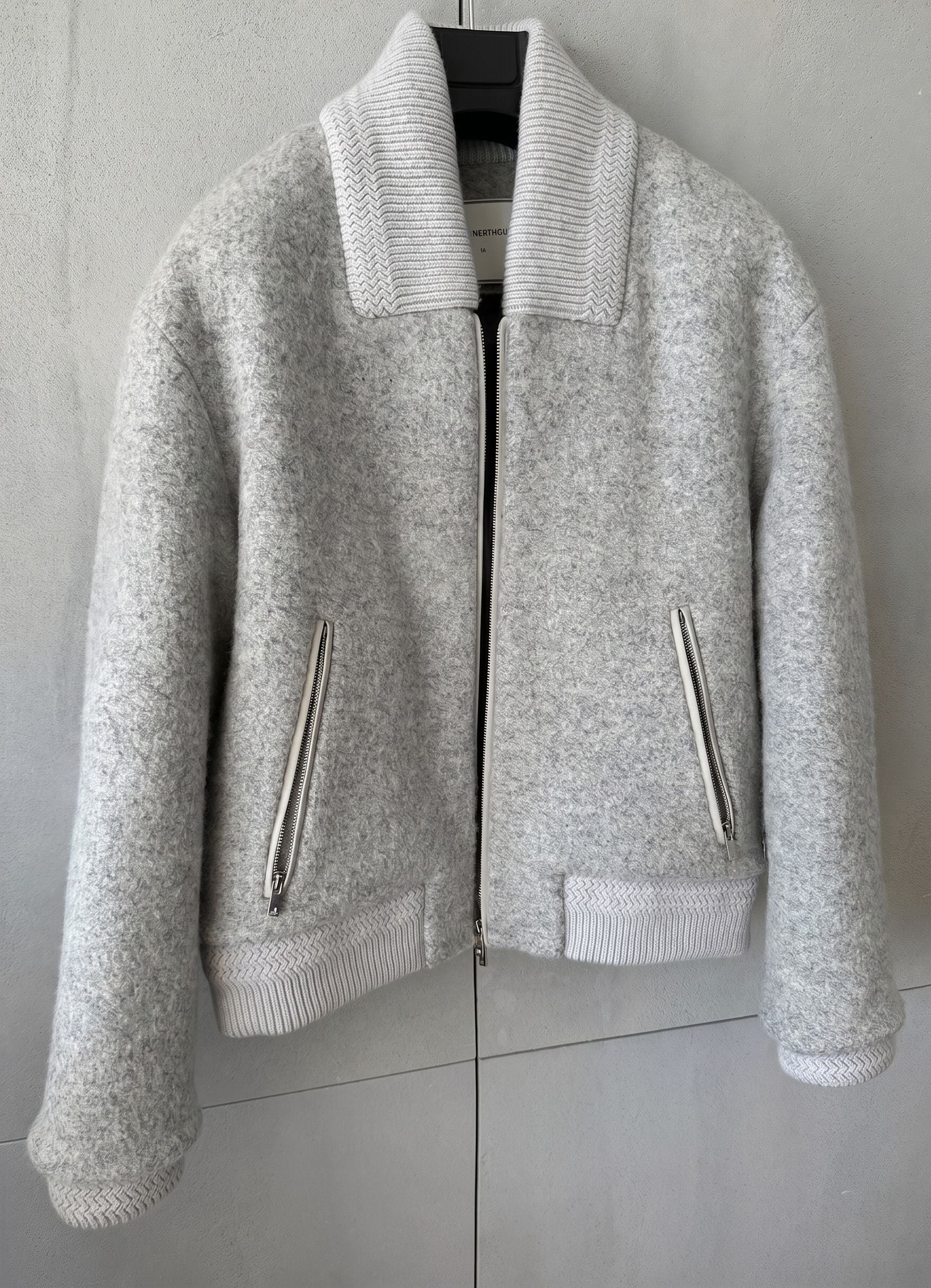 Knit Collar Bomber - Image 5