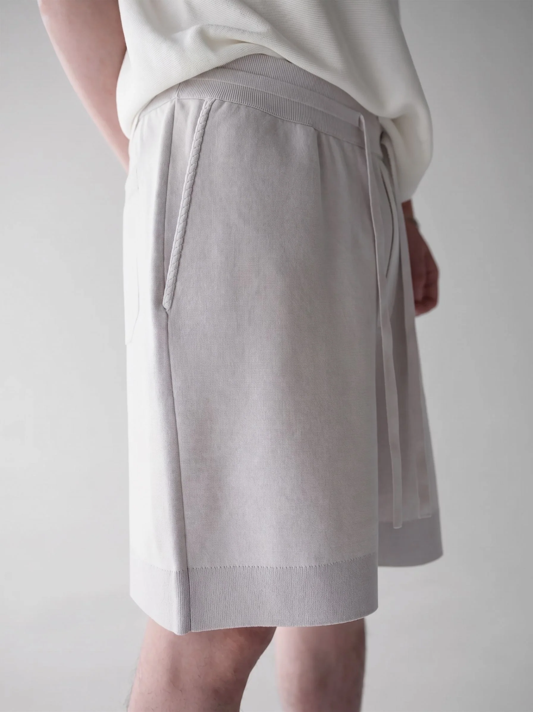 Knit Drawstring Shorts - Image 2
