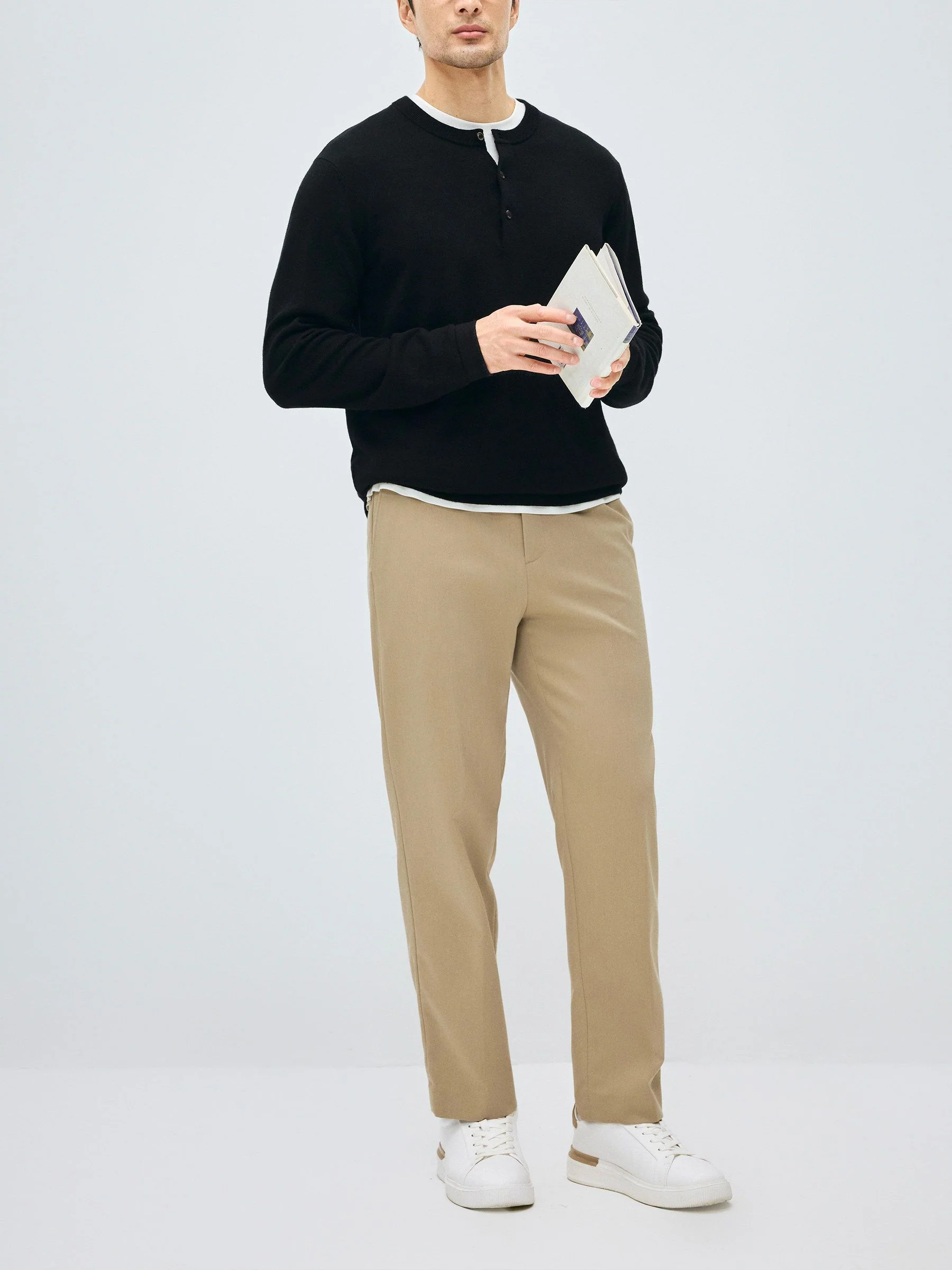 Knit Henley Sweater - Image 4