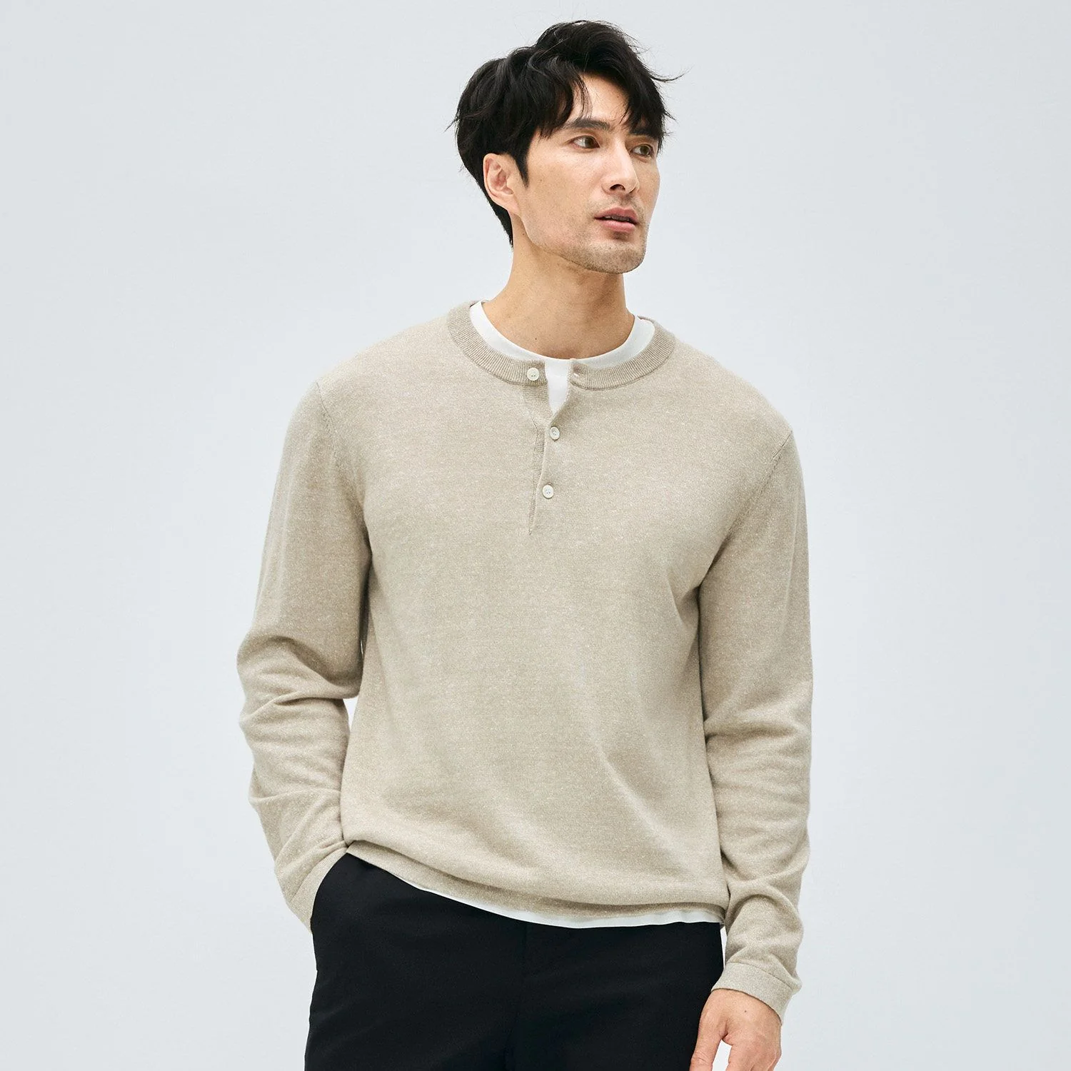 Knit Henley Sweater - Image 5