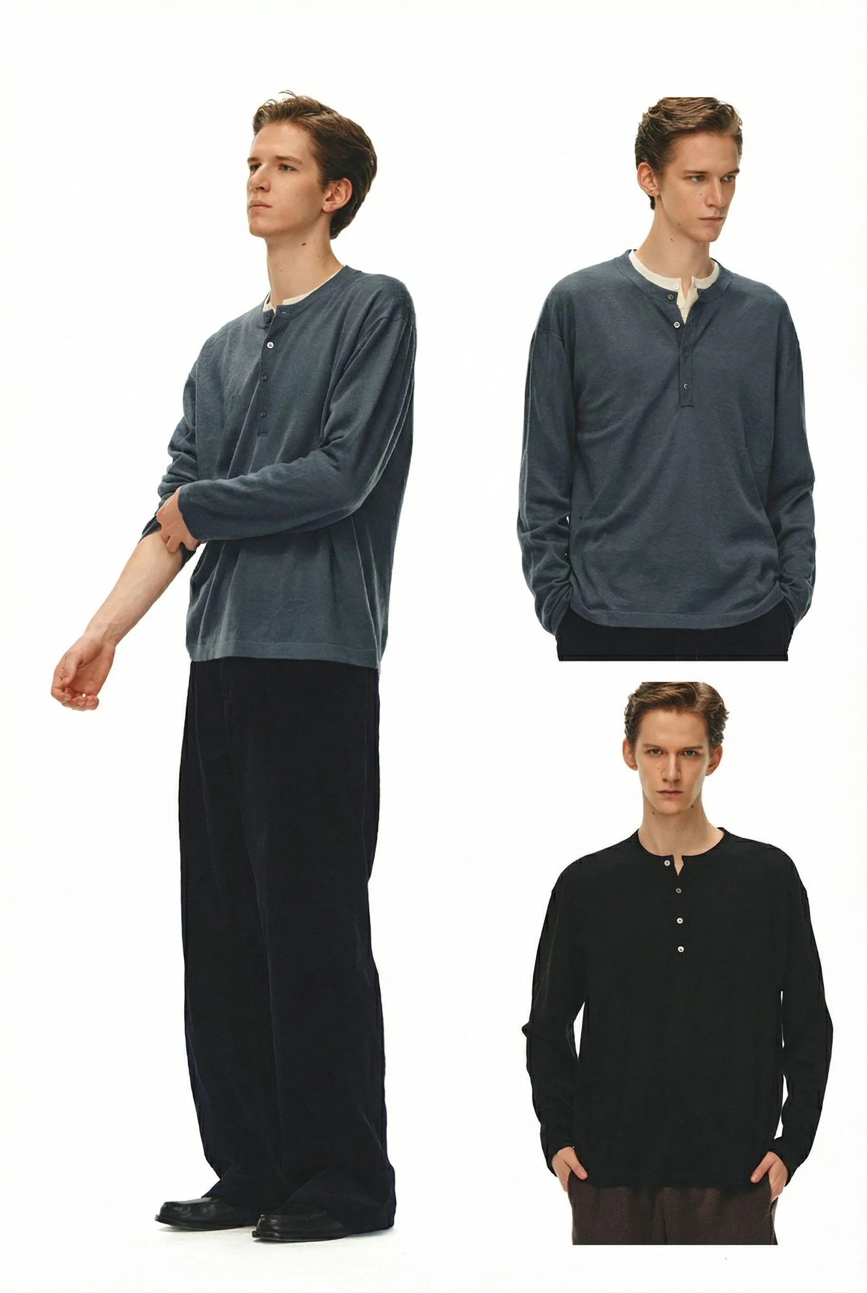 Knit Henley Top - Image 2