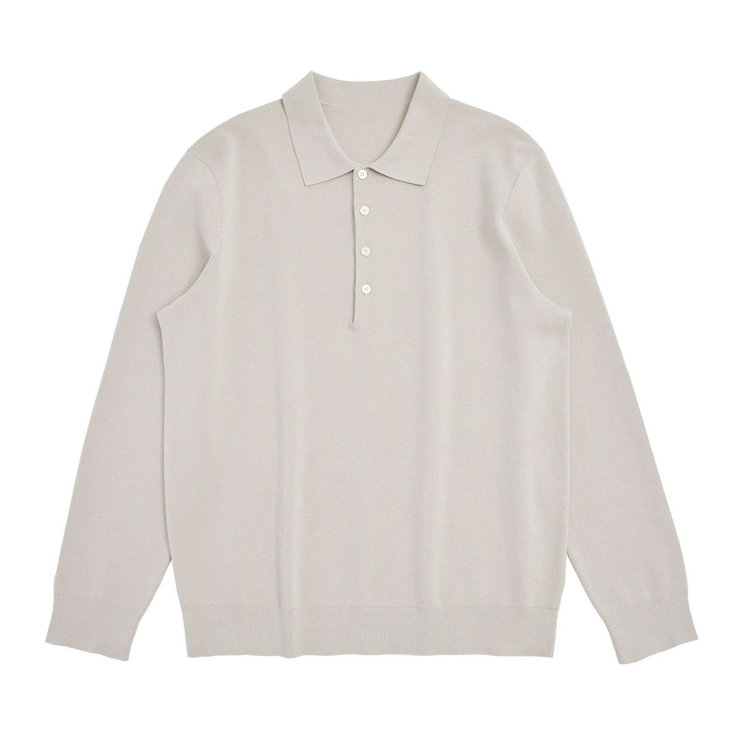 Knit Long Sleeve Polo - Image 7