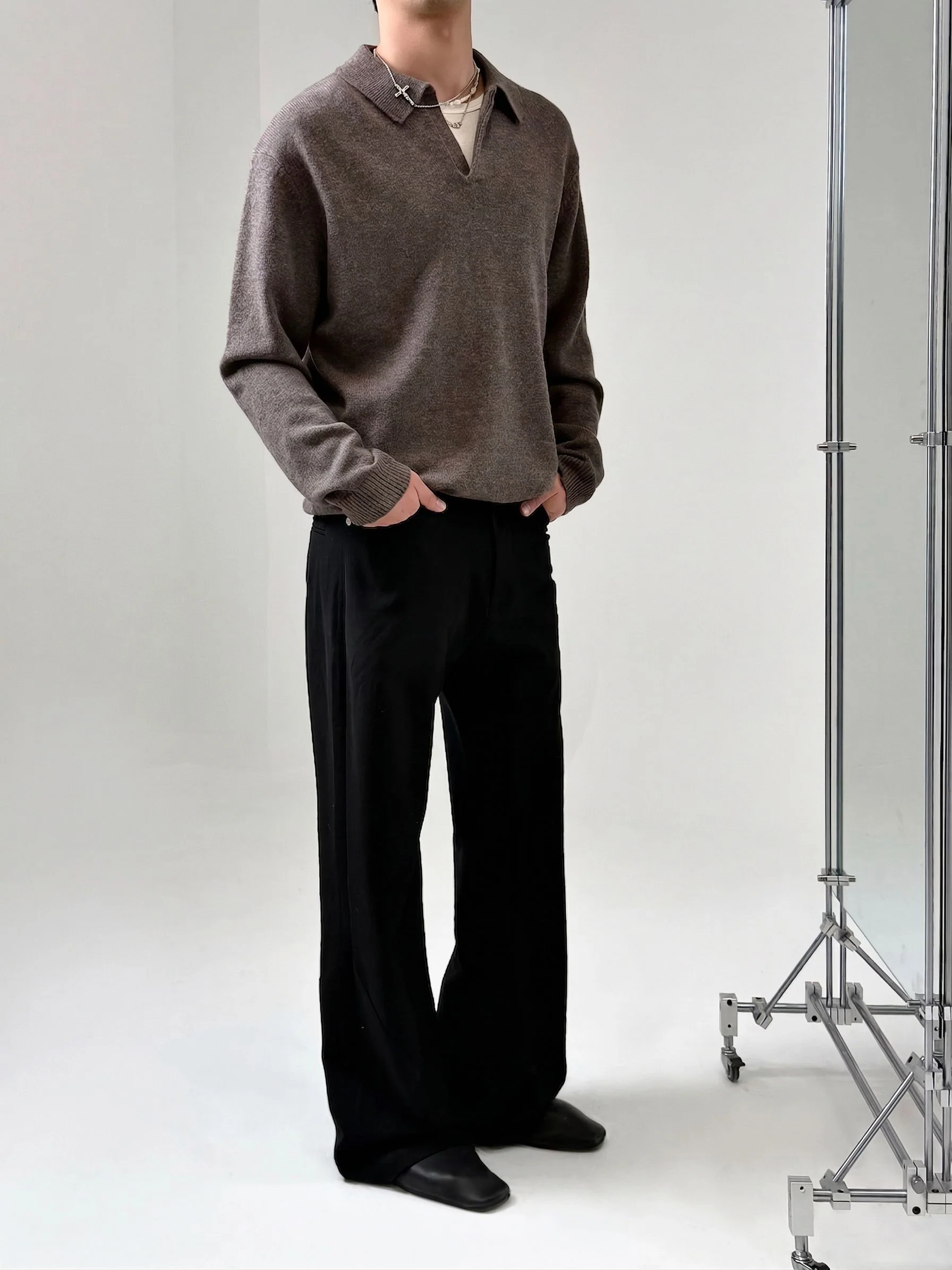 Knit Polo Sweater - Image 2
