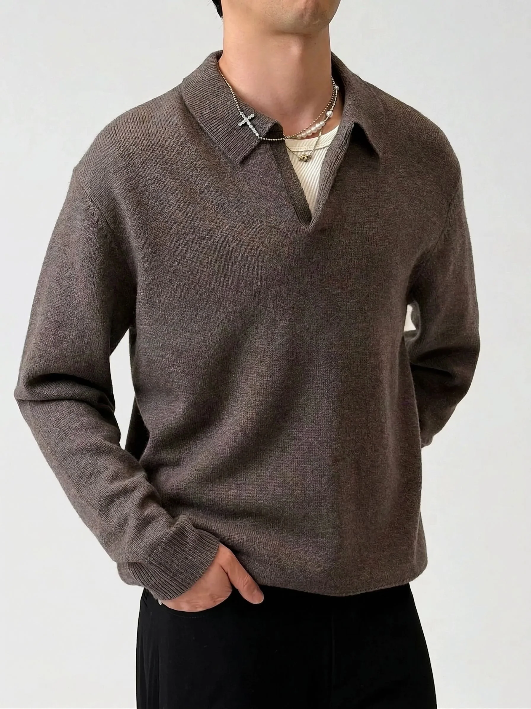 Knit Polo Sweater - Image 5