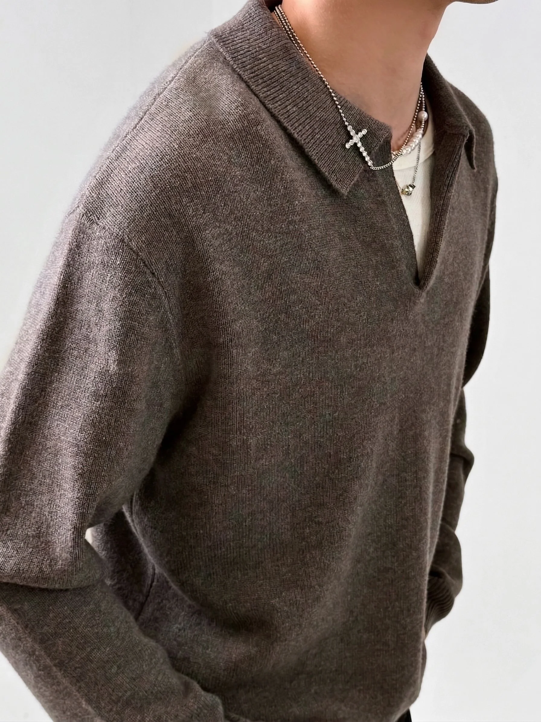 Knit Polo Sweater - Image 6