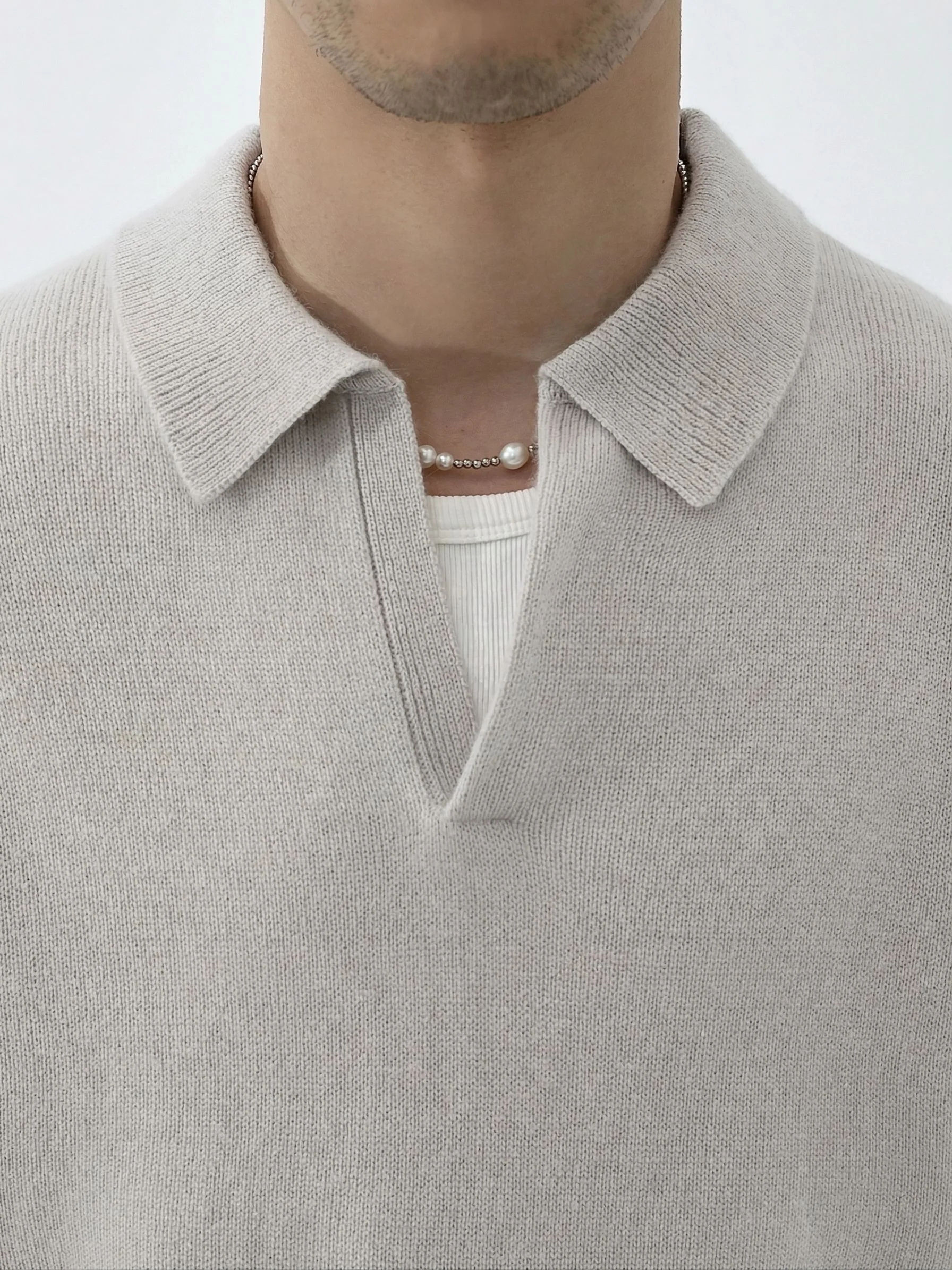Knit Polo Sweater - Image 7