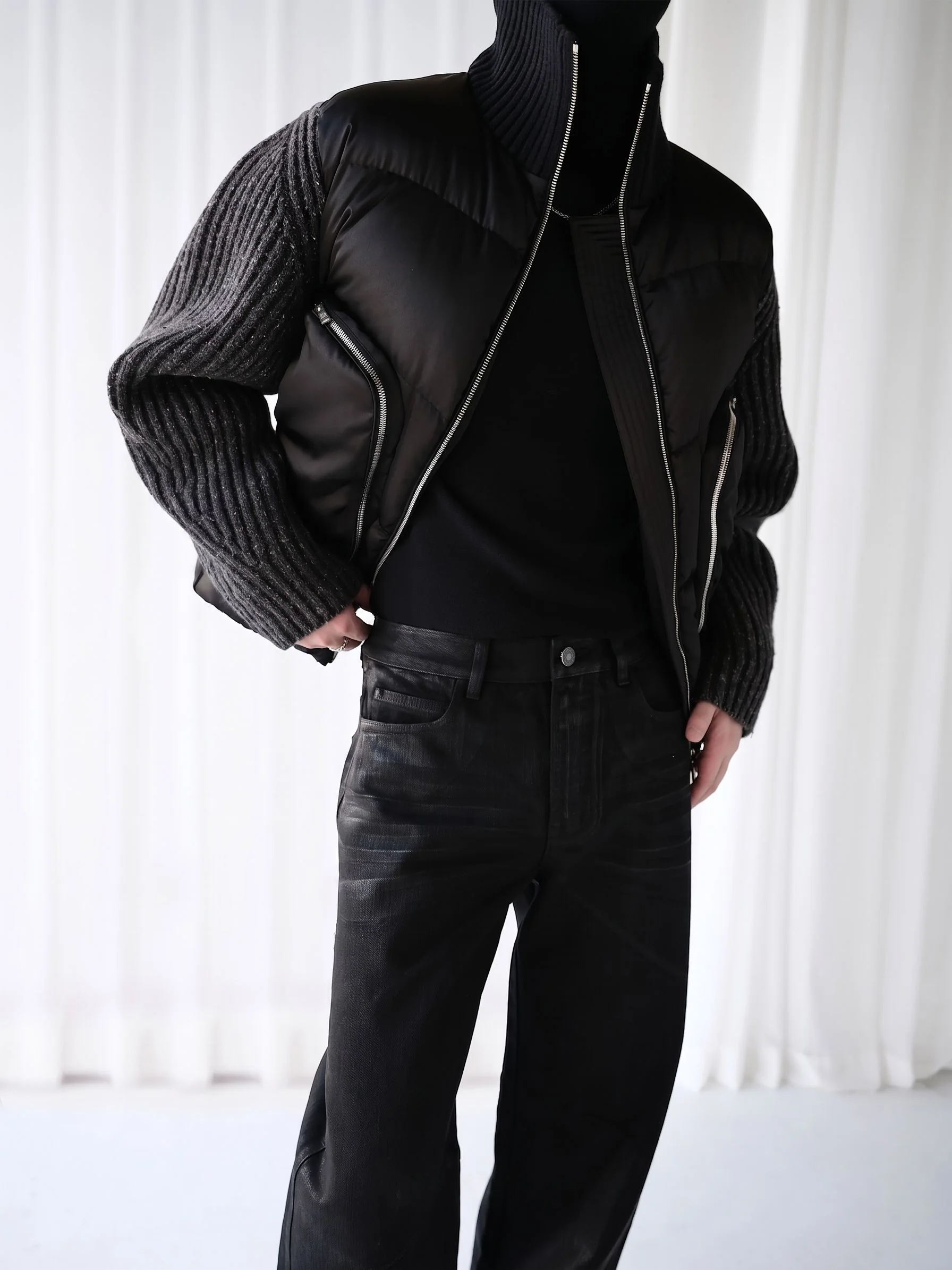 Knit Sleeve Puffer - Image 3