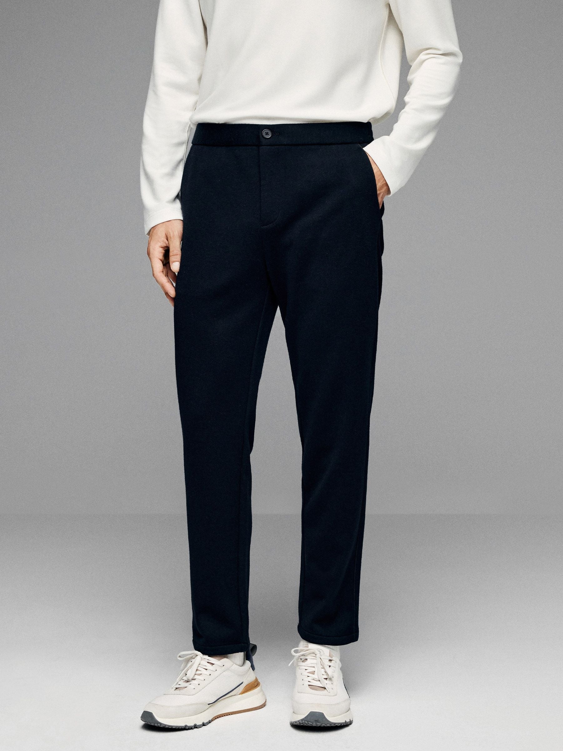 Knit Tapered Trousers - Image 3