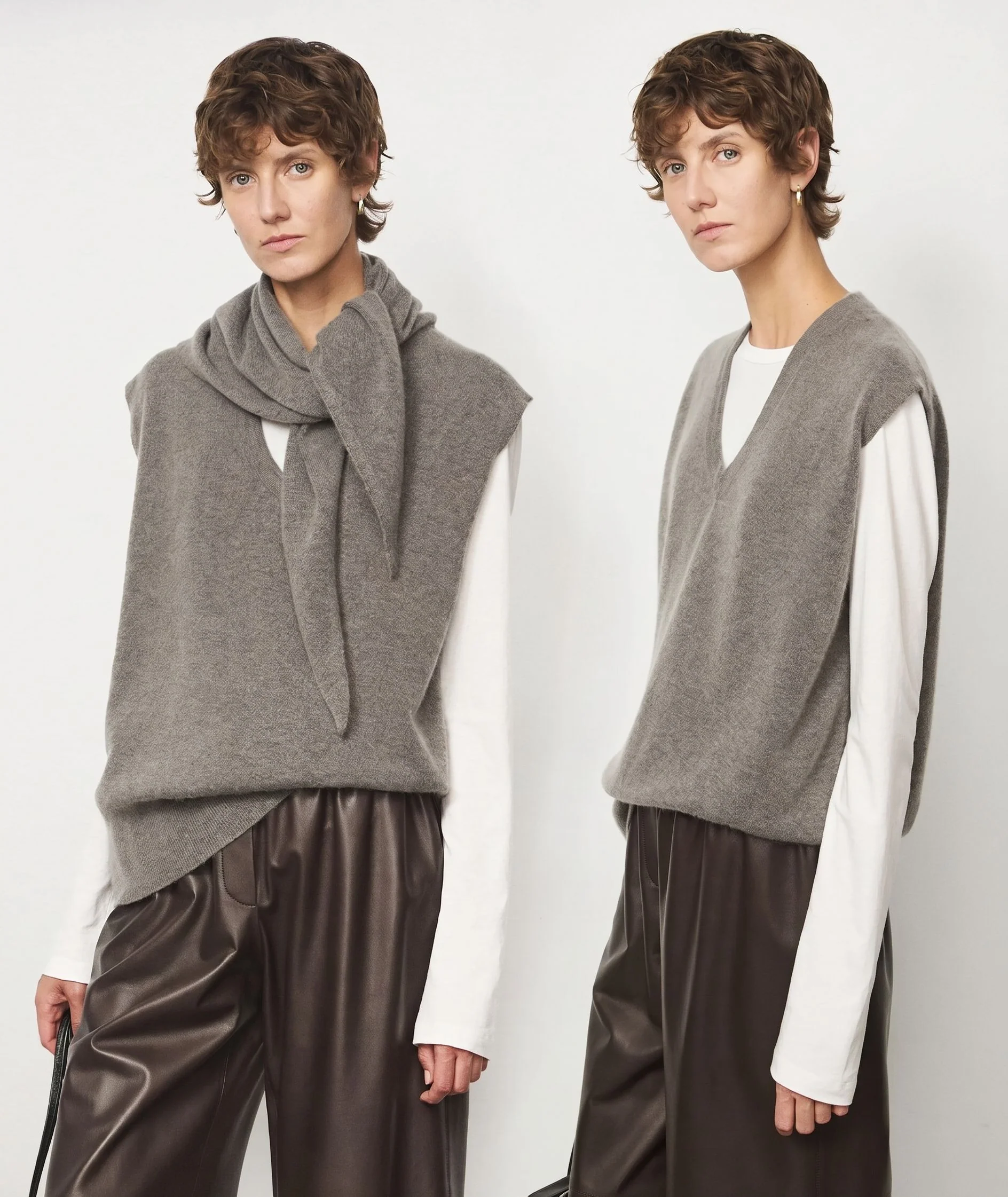Knit Triangle Scarf - Image 2