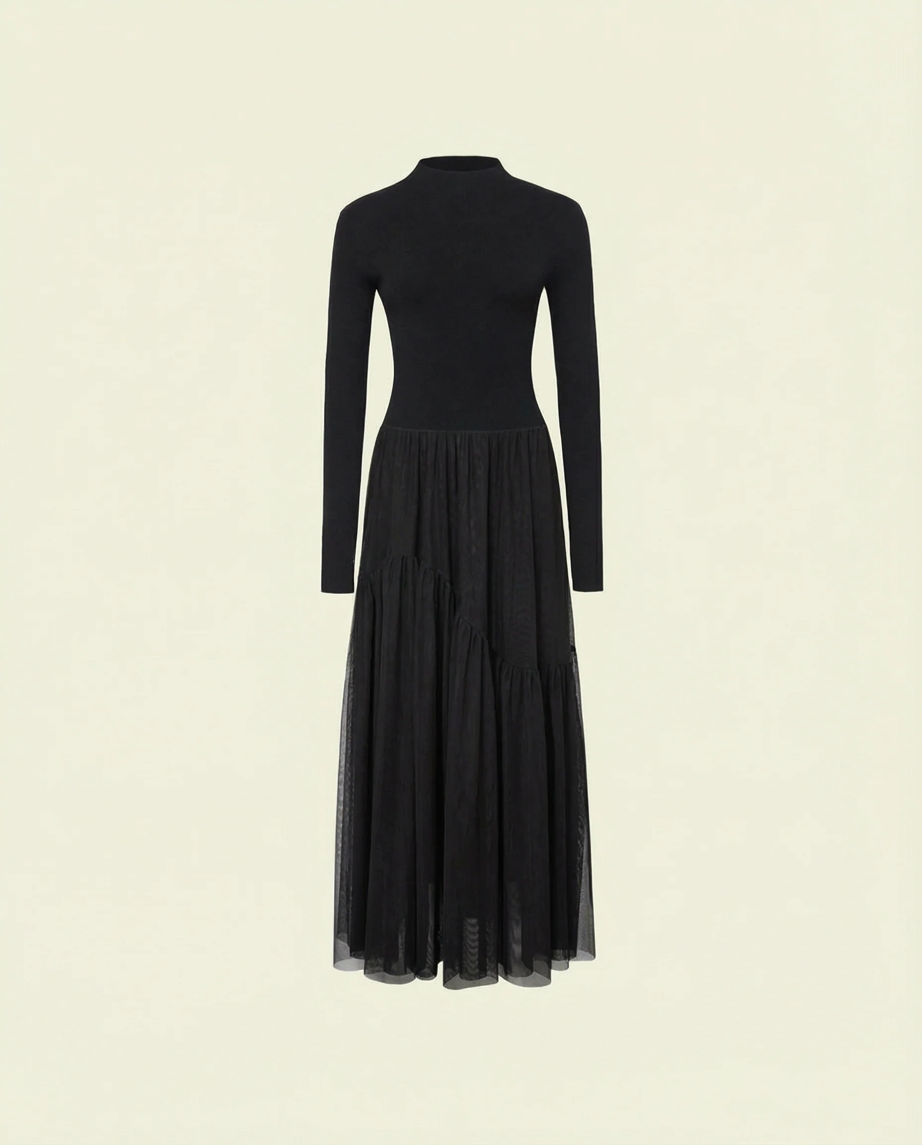 Knit Tulle Midi Dress - Image 6