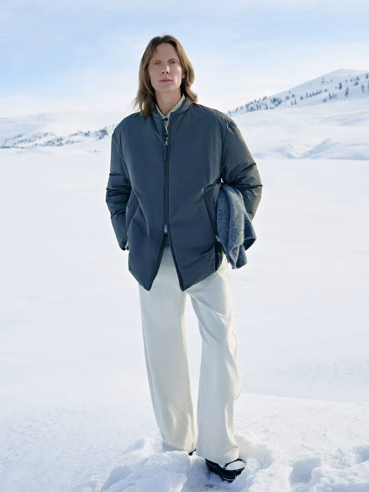 Knit-Yoke Down Jacket