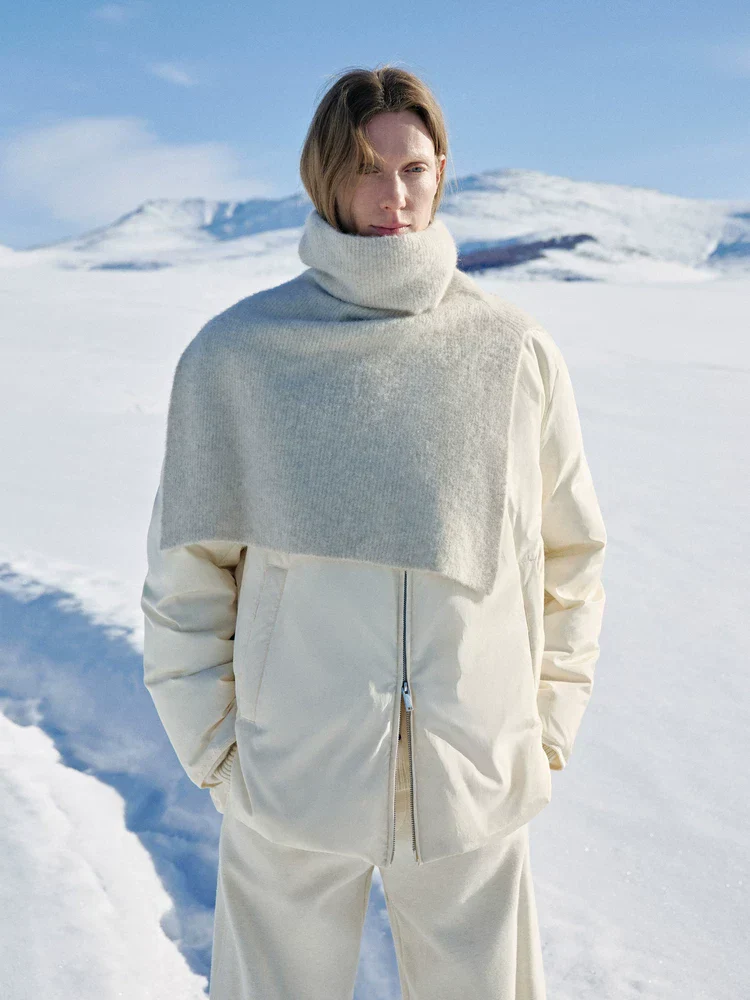 Knit-Yoke Down Jacket - Image 2