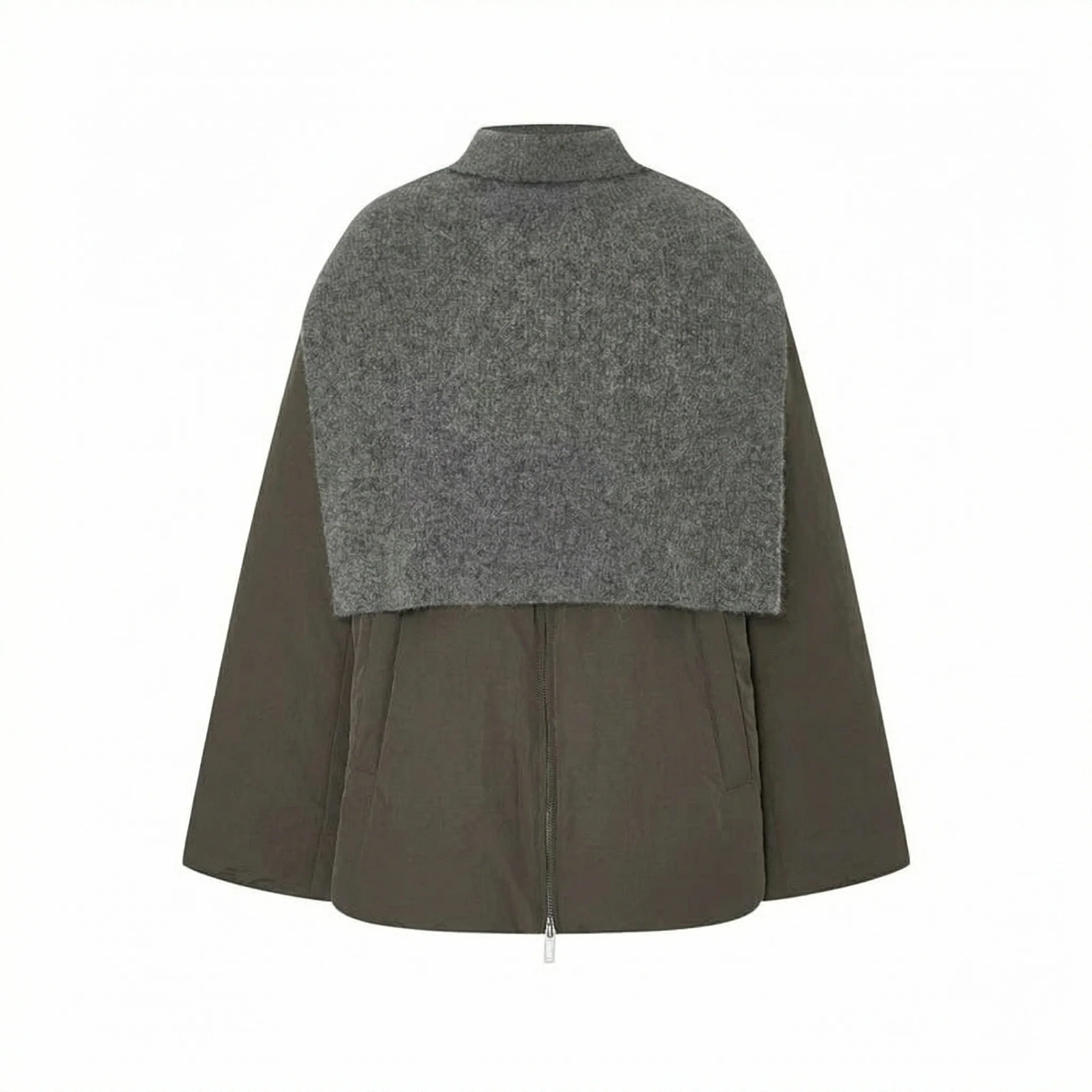 Knit-Yoke Down Jacket - Image 5