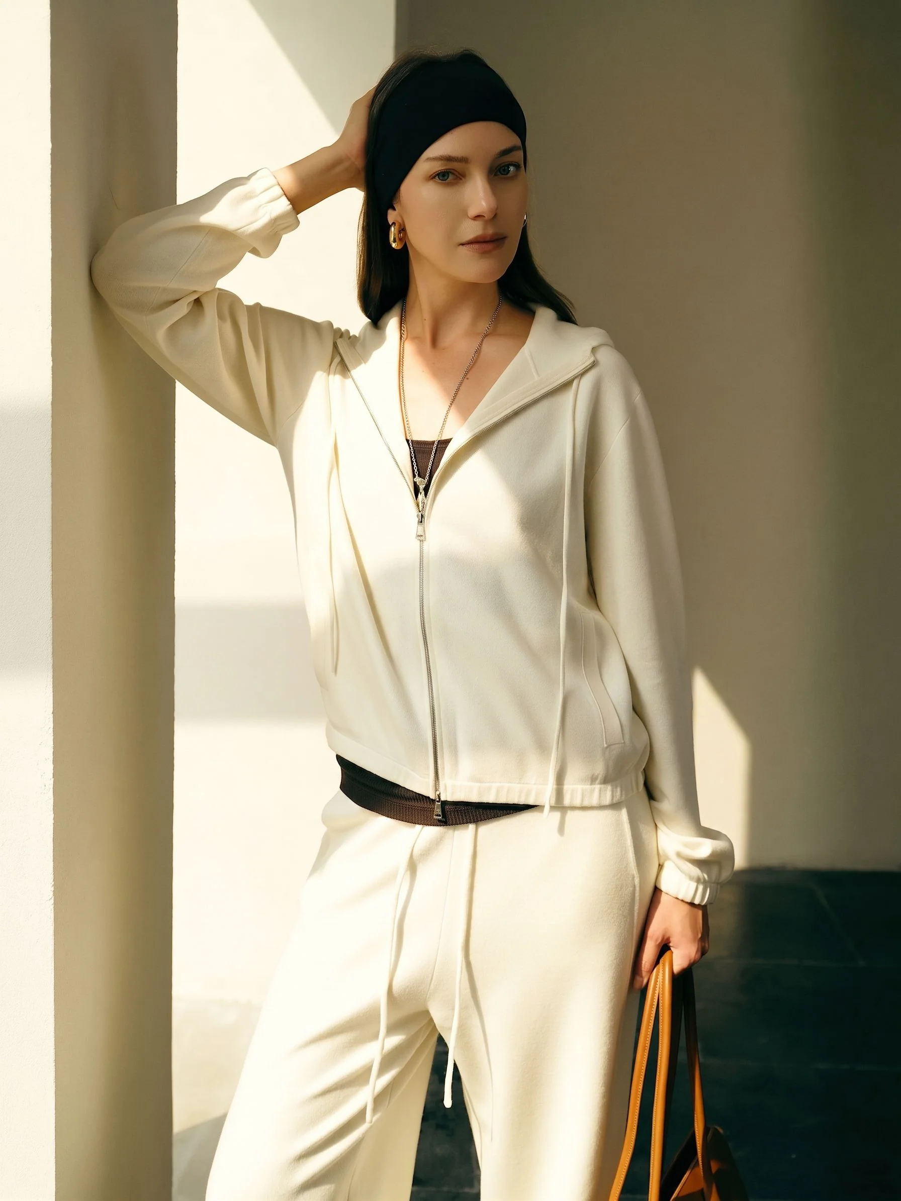 Knit Zip Hoodie Set