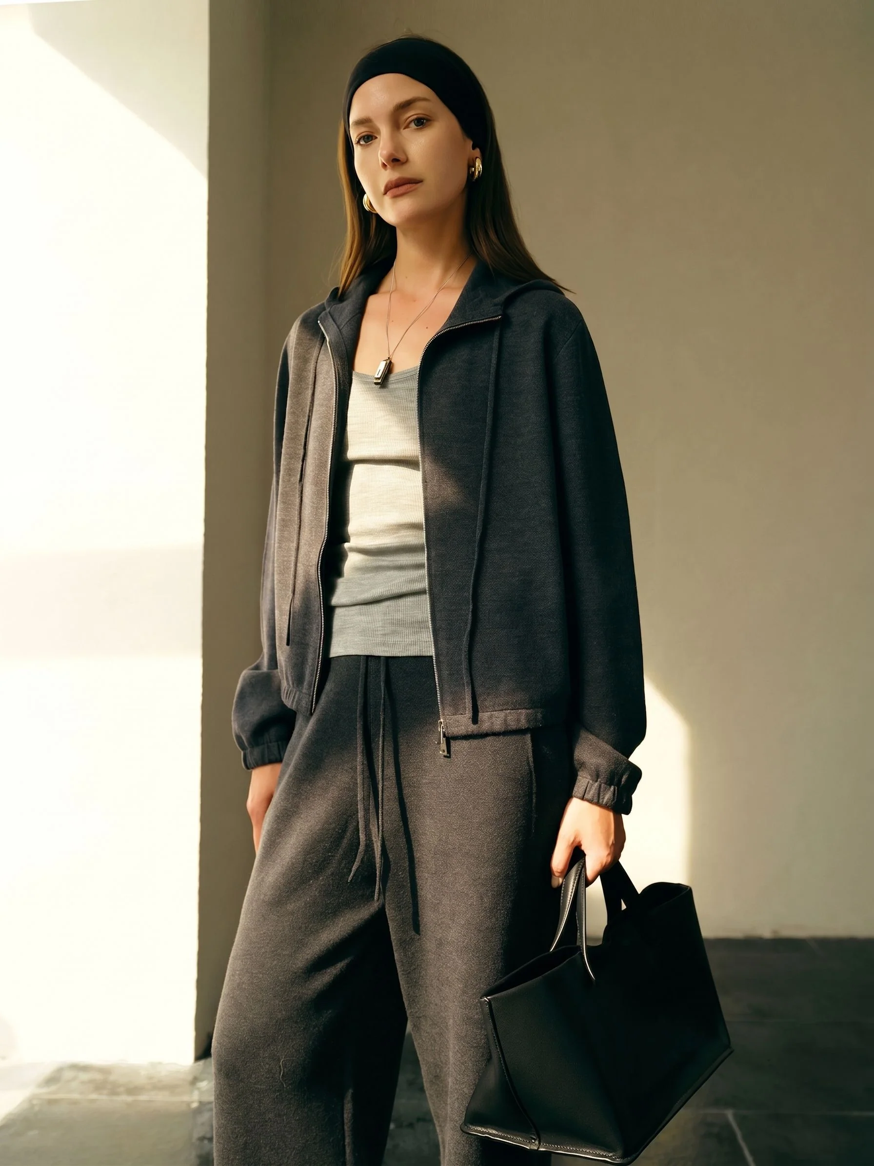Knit Zip Hoodie Set - Image 5