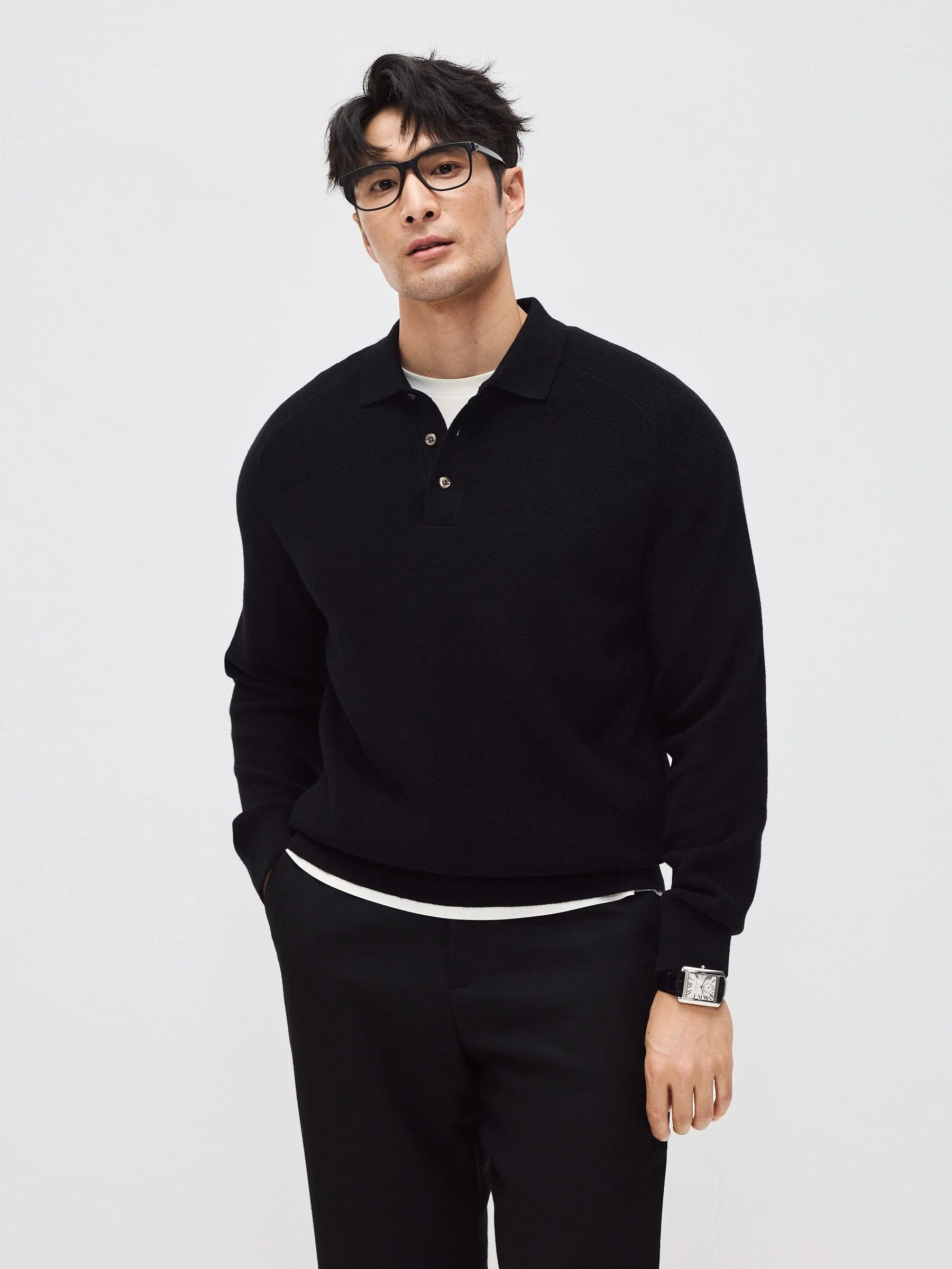 Knitted Polo Sweater - Image 4