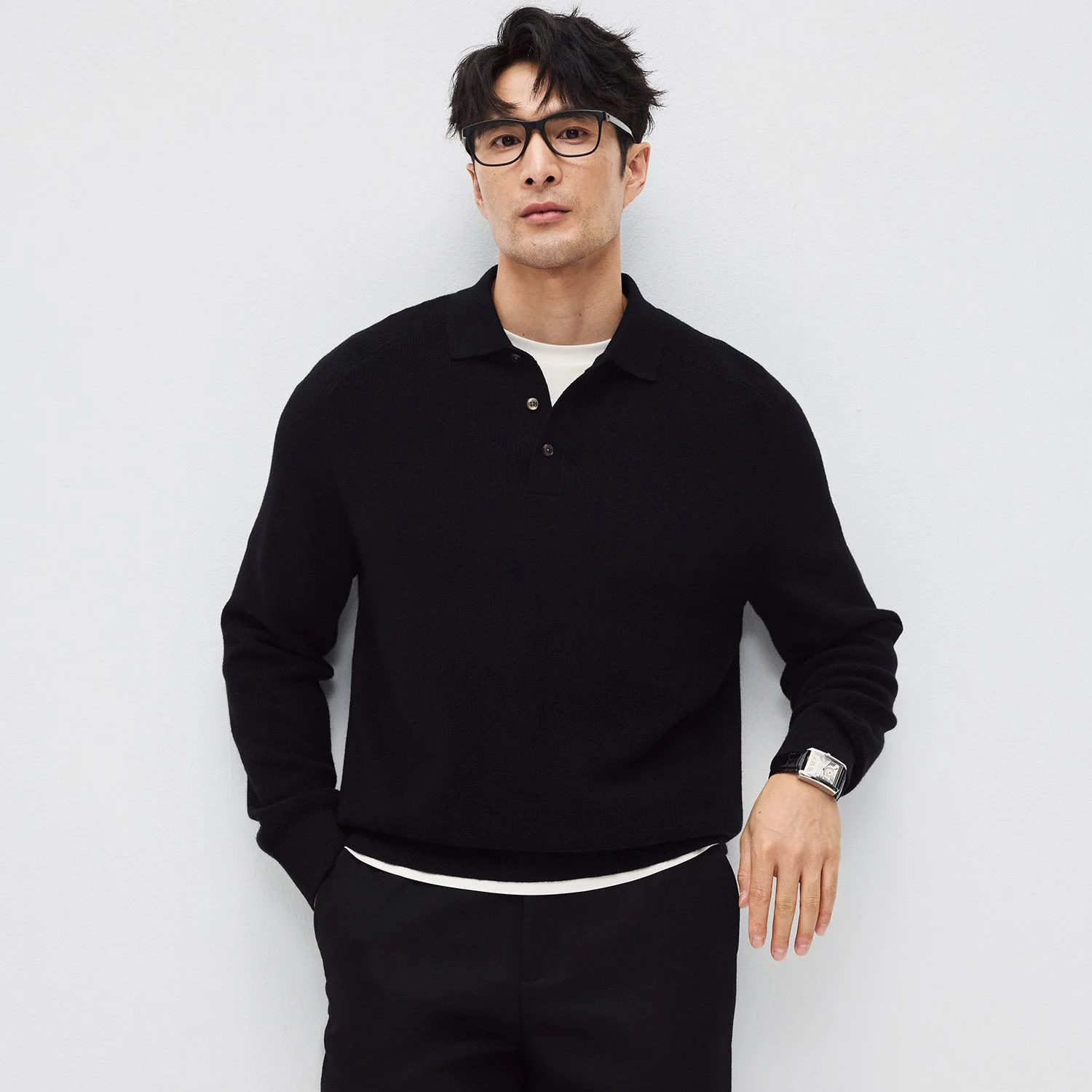 Knitted Polo Sweater - Image 7