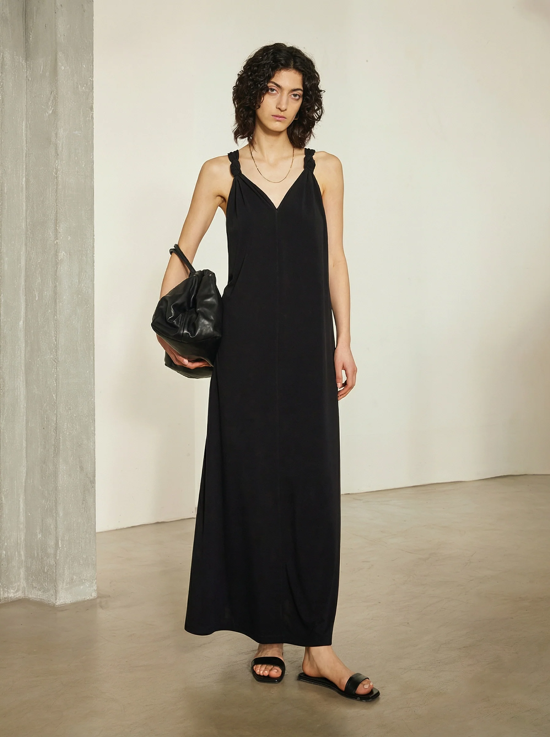 Knotted Strap Maxi Dress - Image 3