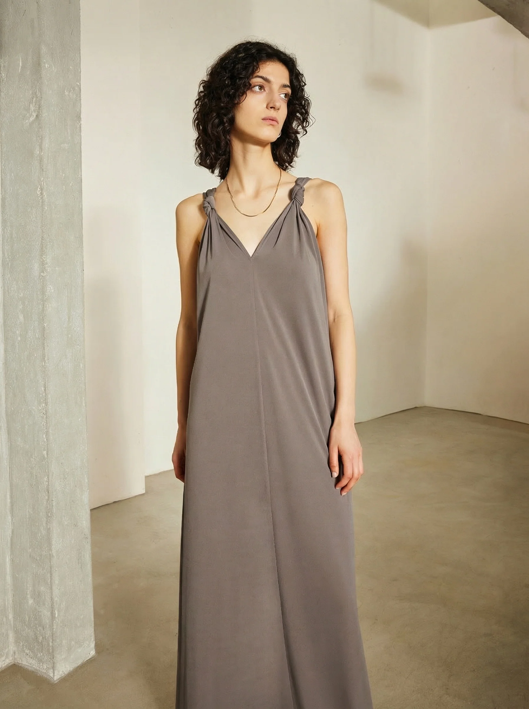 Knotted Strap Maxi Dress - Image 4