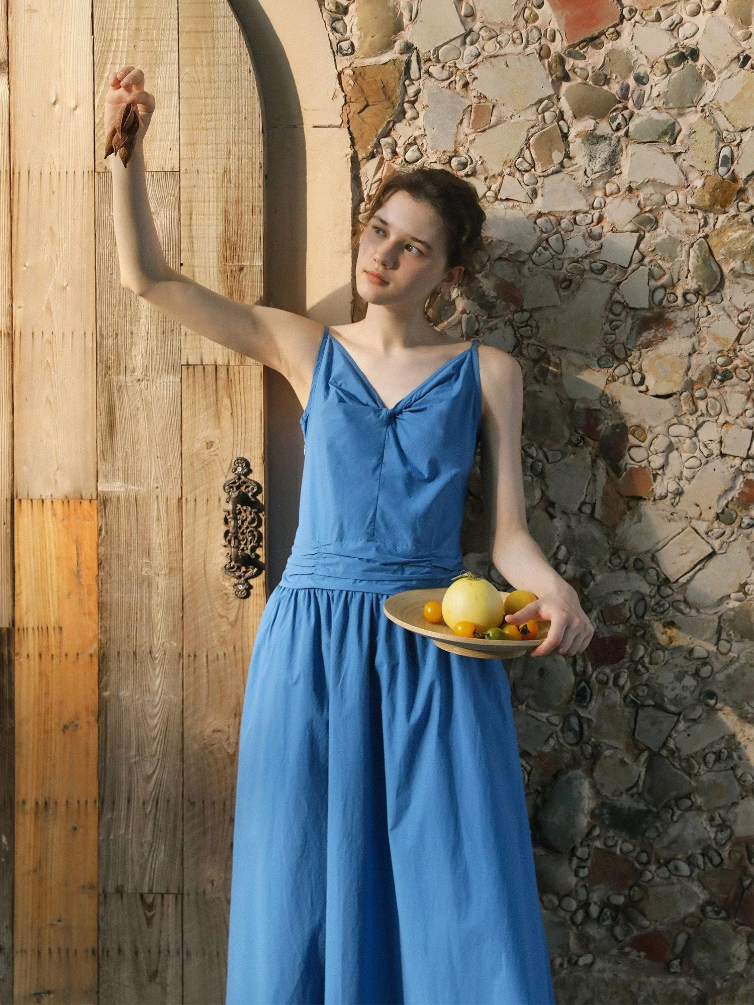 Knotted V-Neck Dress - Image 2