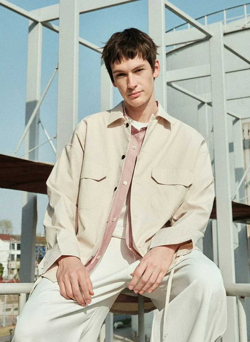 Kyoto Drawstring Overshirt - Image 5