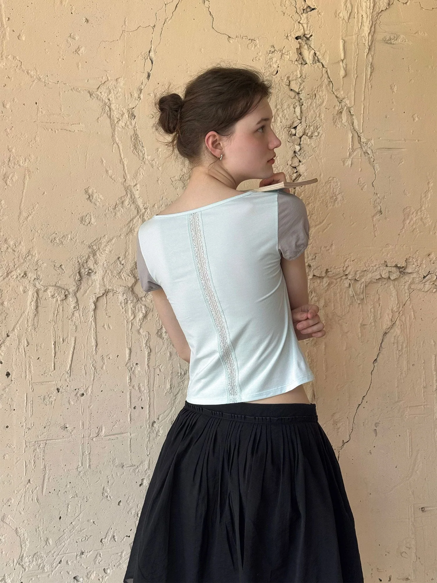 Lace Back Top - Image 2