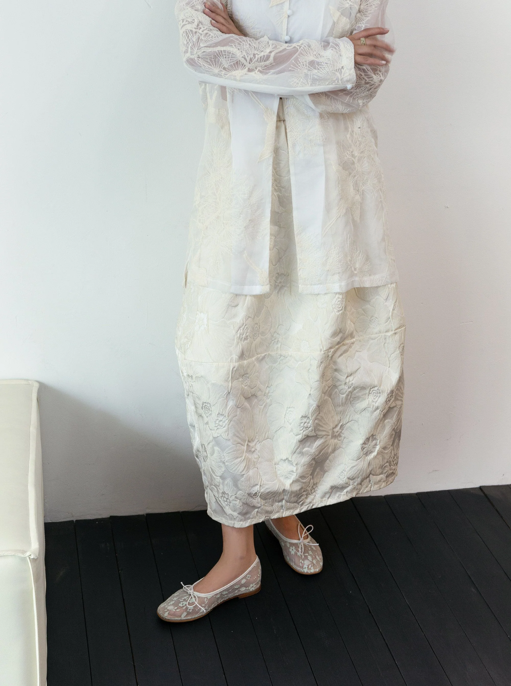 Lace Ballet Flats - Image 8