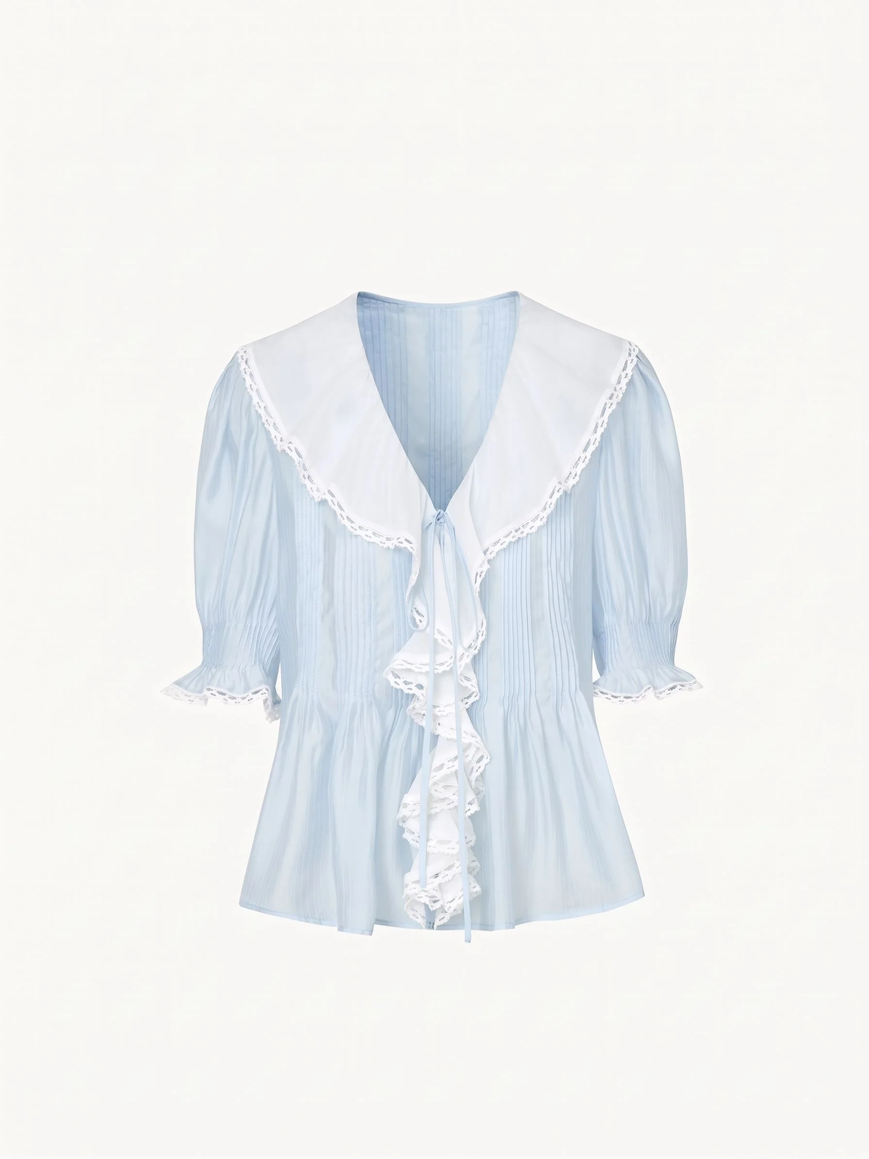 Lace Collar Blouse - Image 5