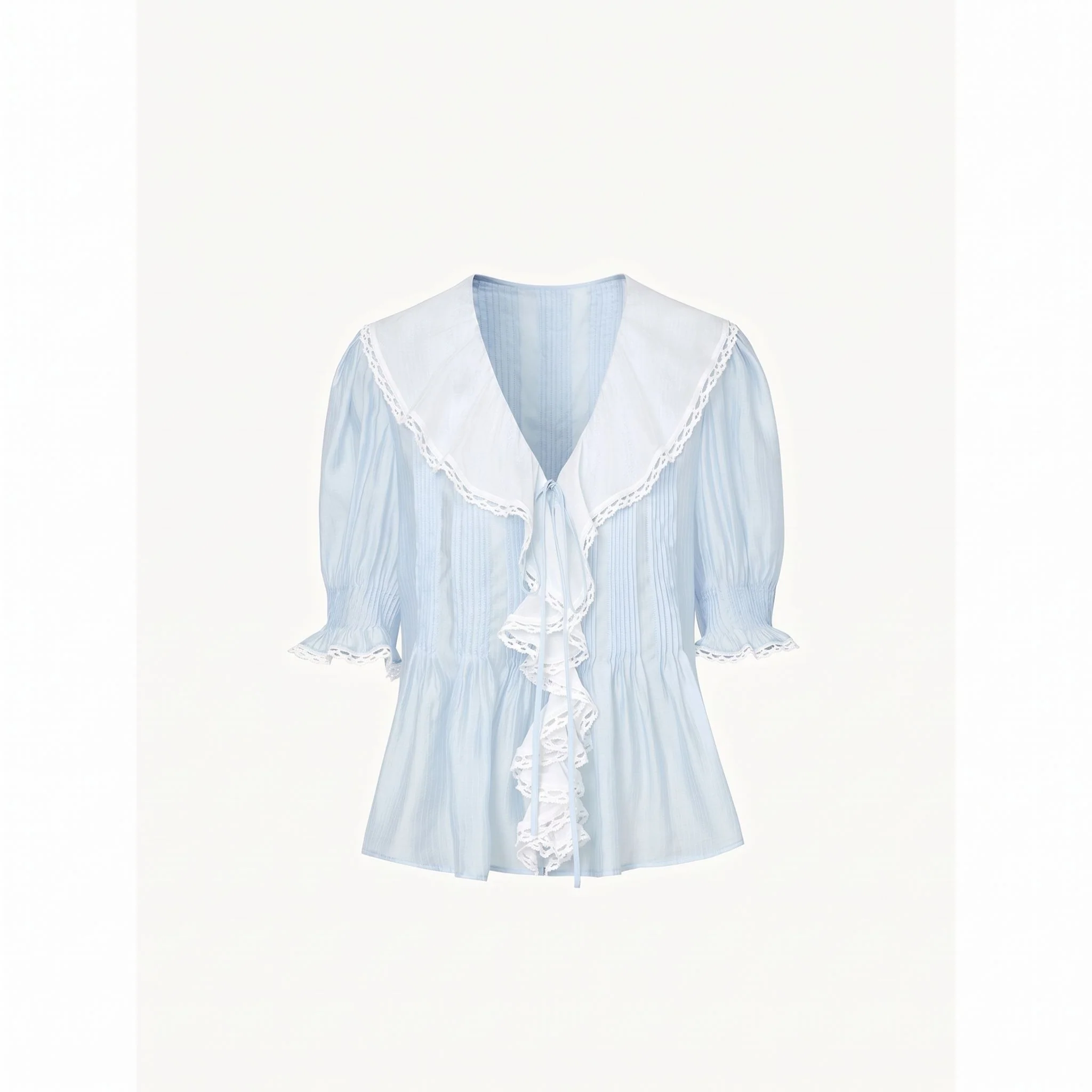 Lace Collar Blouse - Image 6