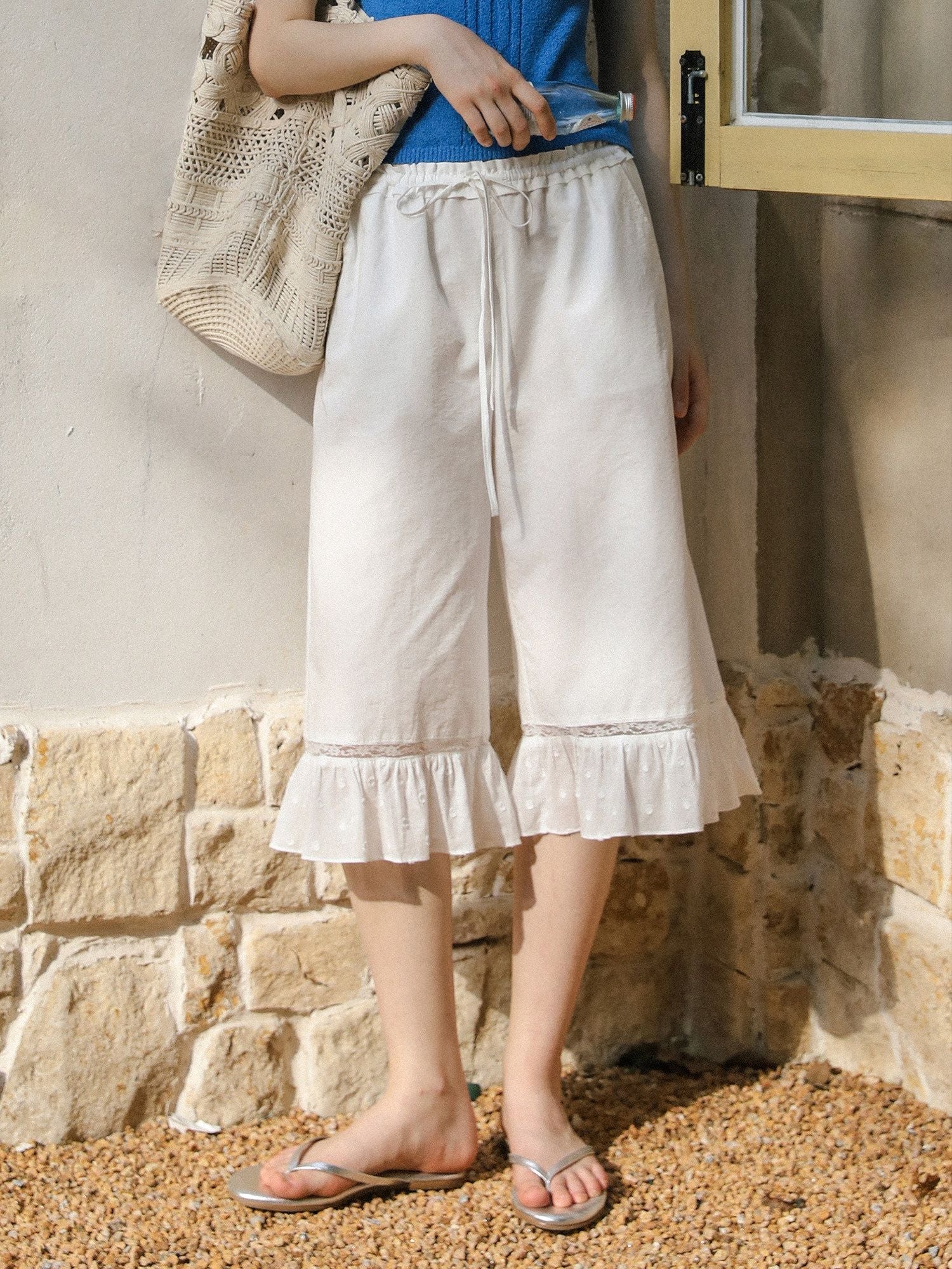 Lace Hem Culottes