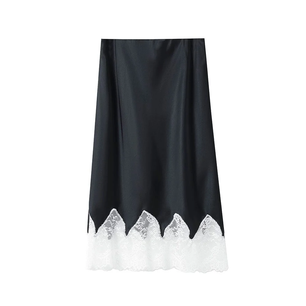 Lace Hem Midi Skirt - Image 7