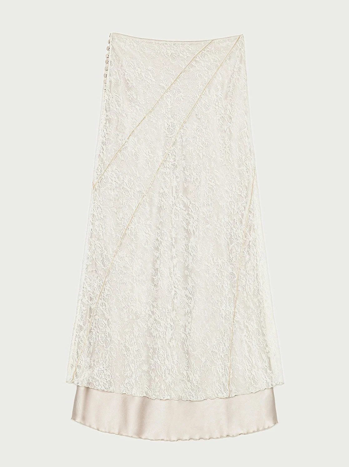 Lace Overlay Maxi Skirt - Image 6