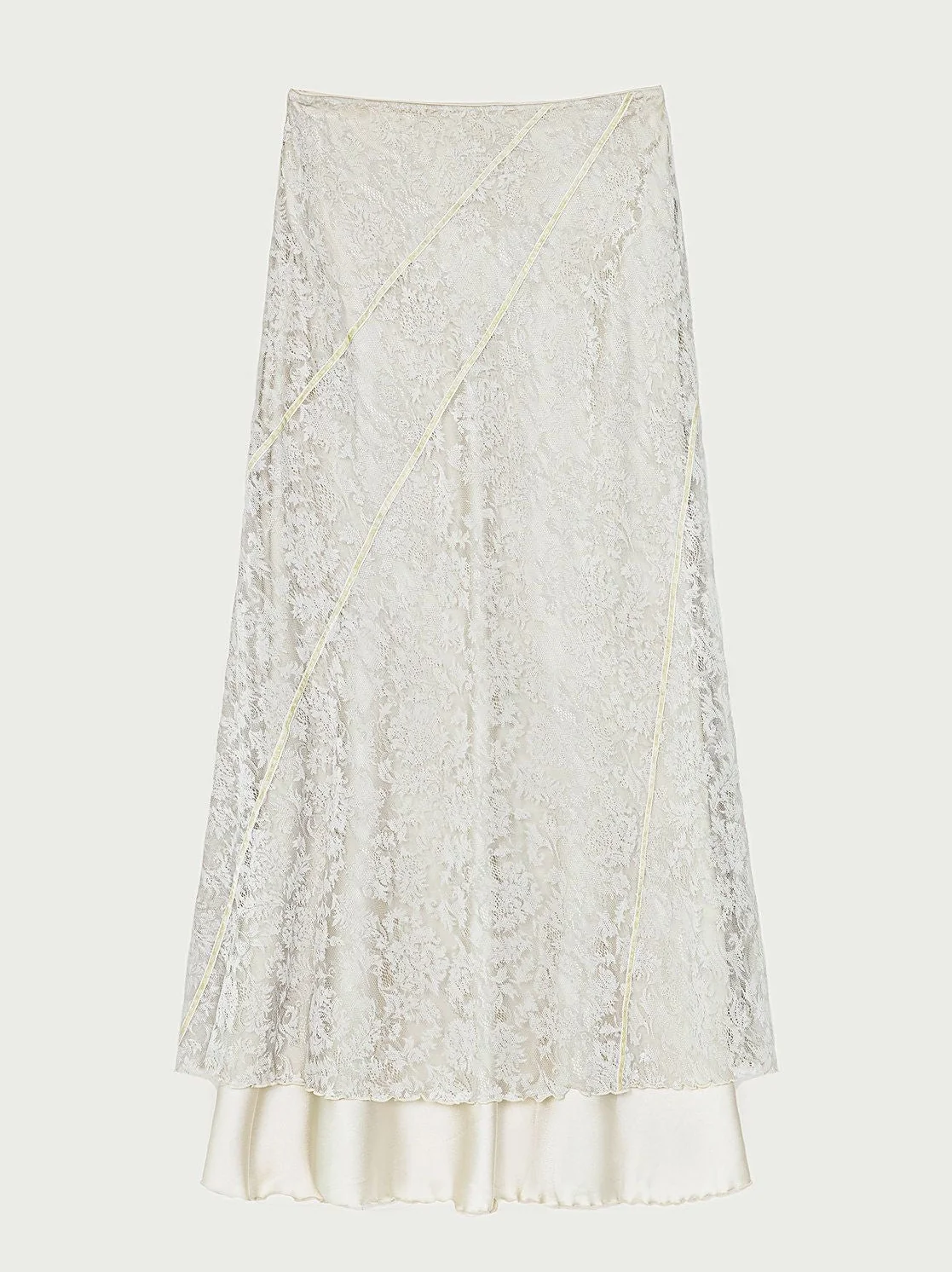 Lace Overlay Maxi Skirt - Image 7