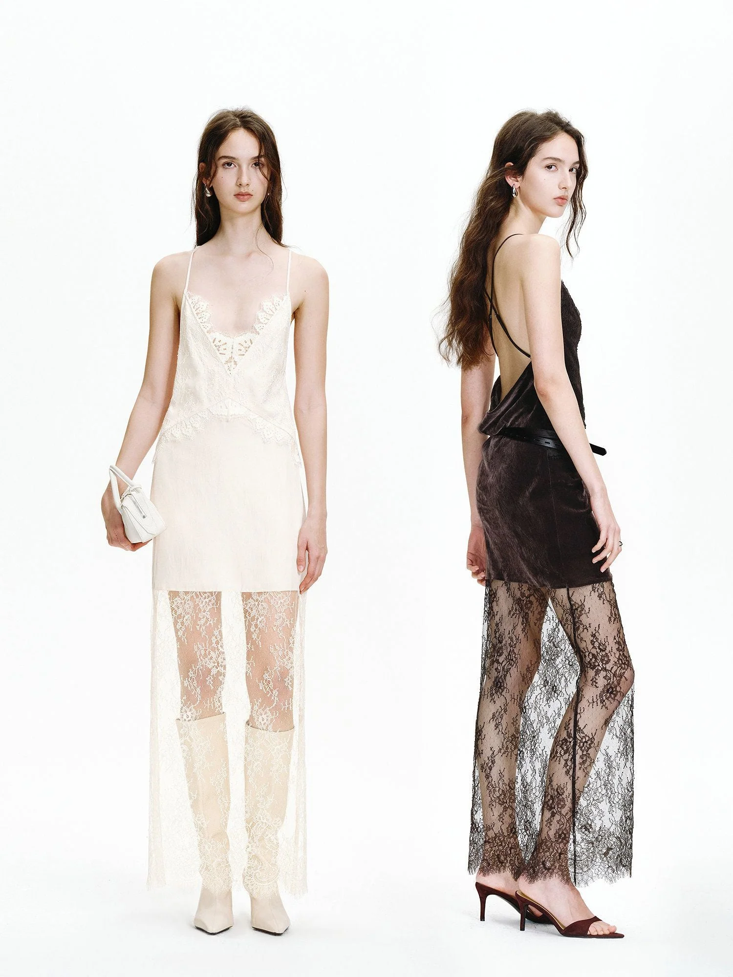 Lace Overlay Slip Dress - Image 2