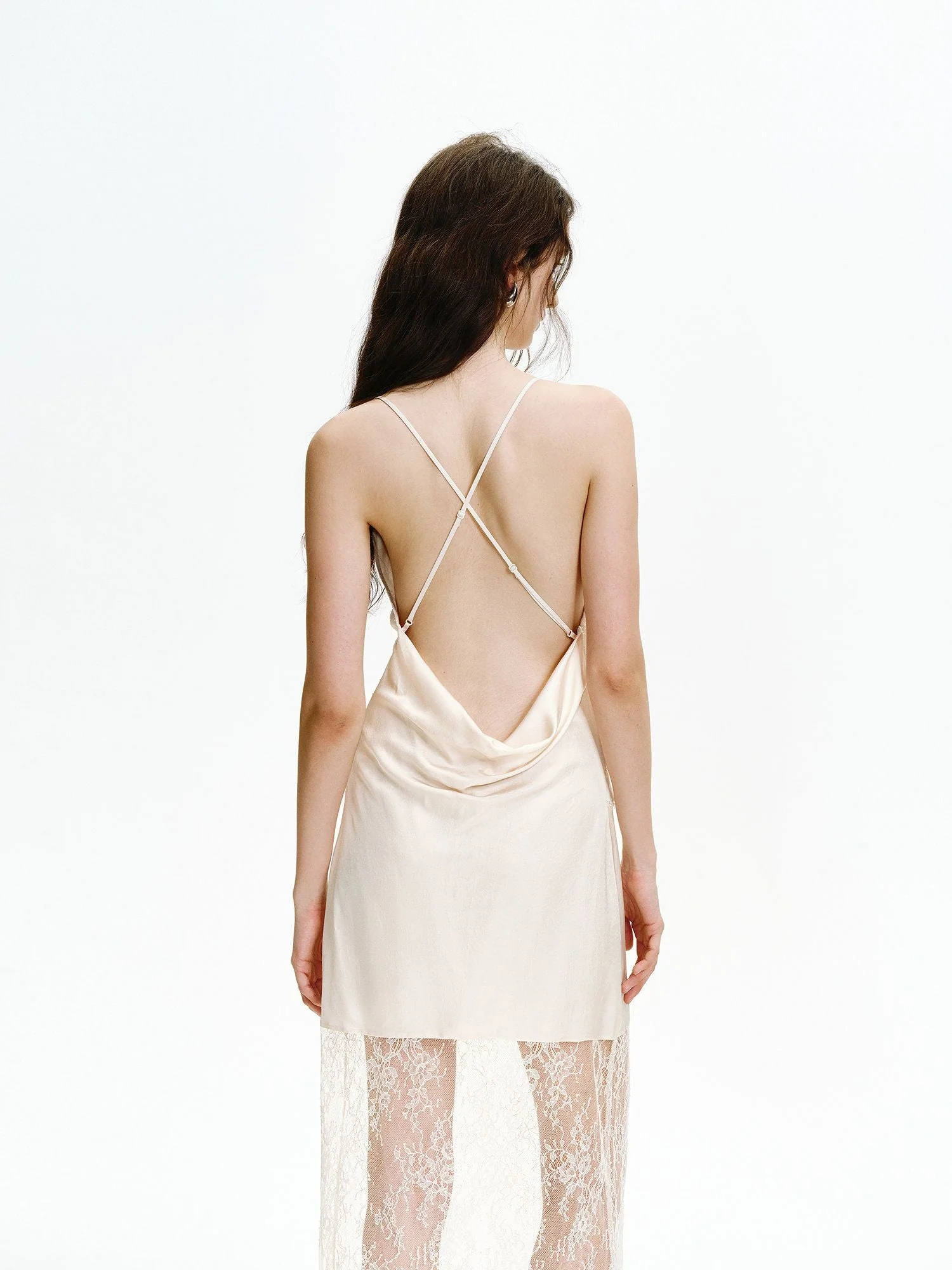 Lace Overlay Slip Dress - Image 3