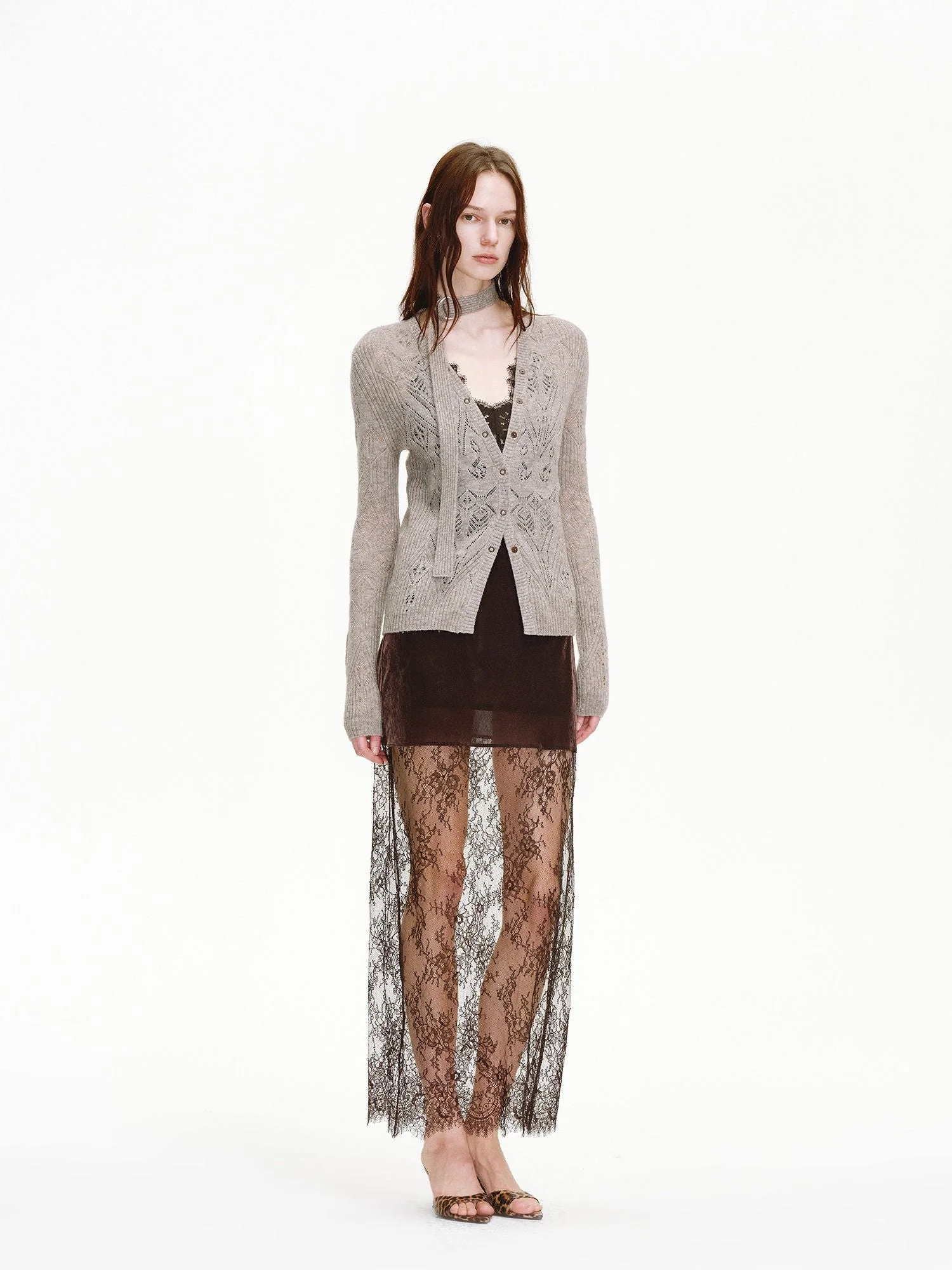Lace Overlay Slip Dress - Image 5