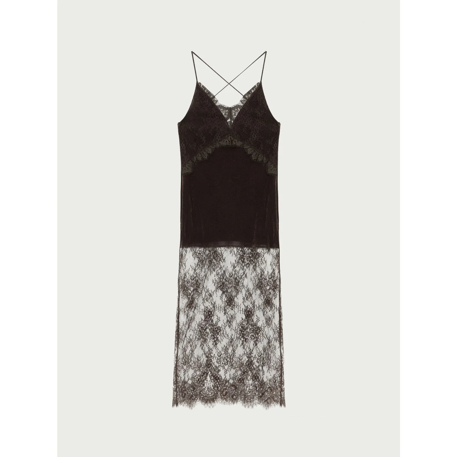 Lace Overlay Slip Dress - Image 6